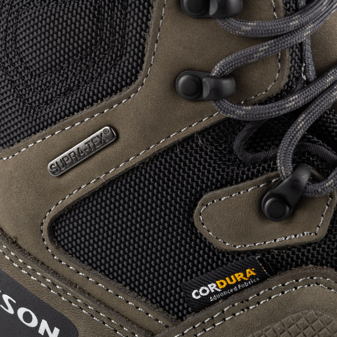 Încălțăminte Bergson Moko Mid STX - Khaki/Orange