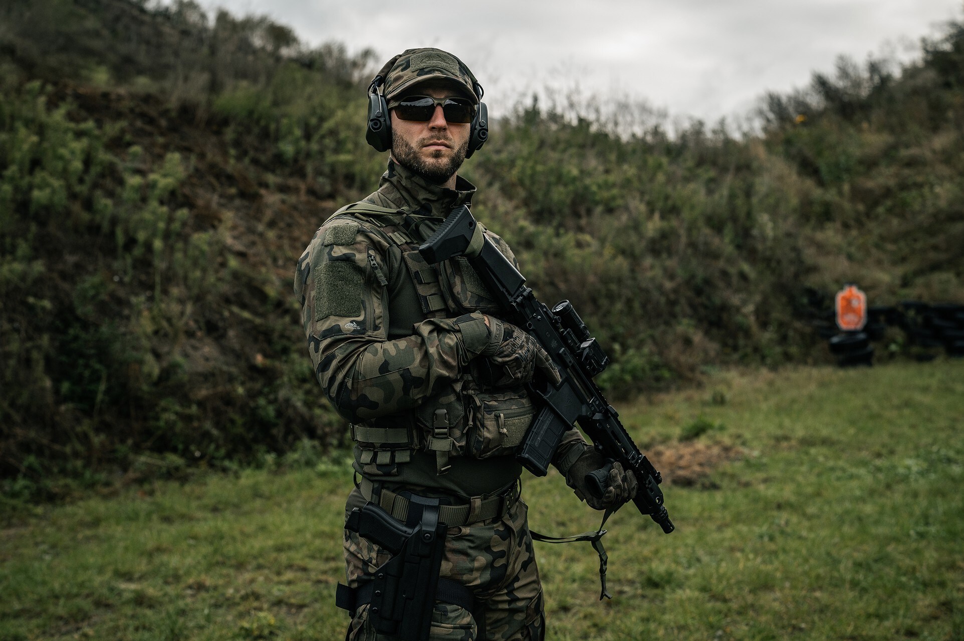 Vestă tactică Helikon-Tex Guardian Recce Chest Rig - wz.93 Pantera PL Woodland