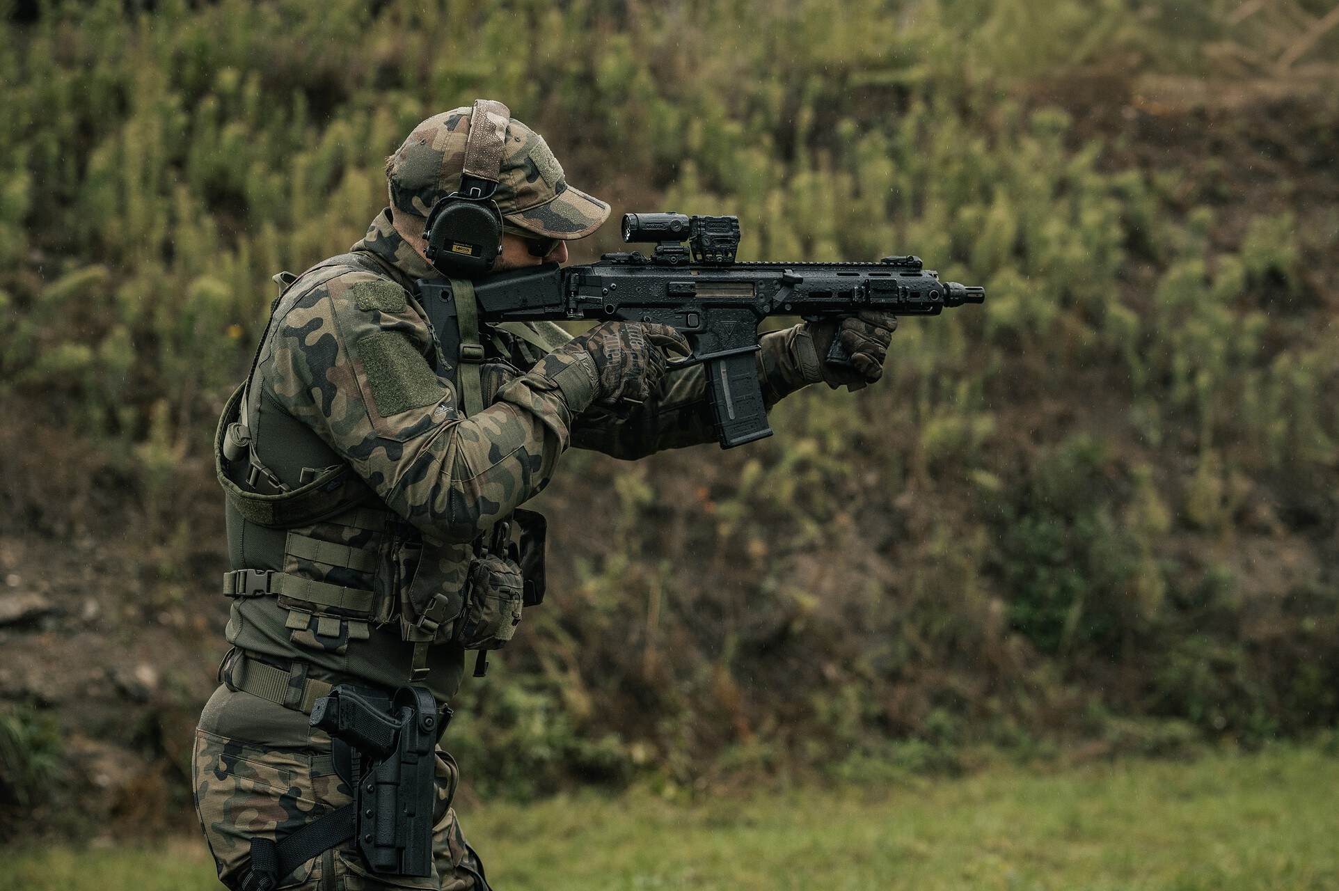 Vestă tactică Helikon-Tex Guardian Recce Chest Rig - wz.93 Pantera PL Woodland