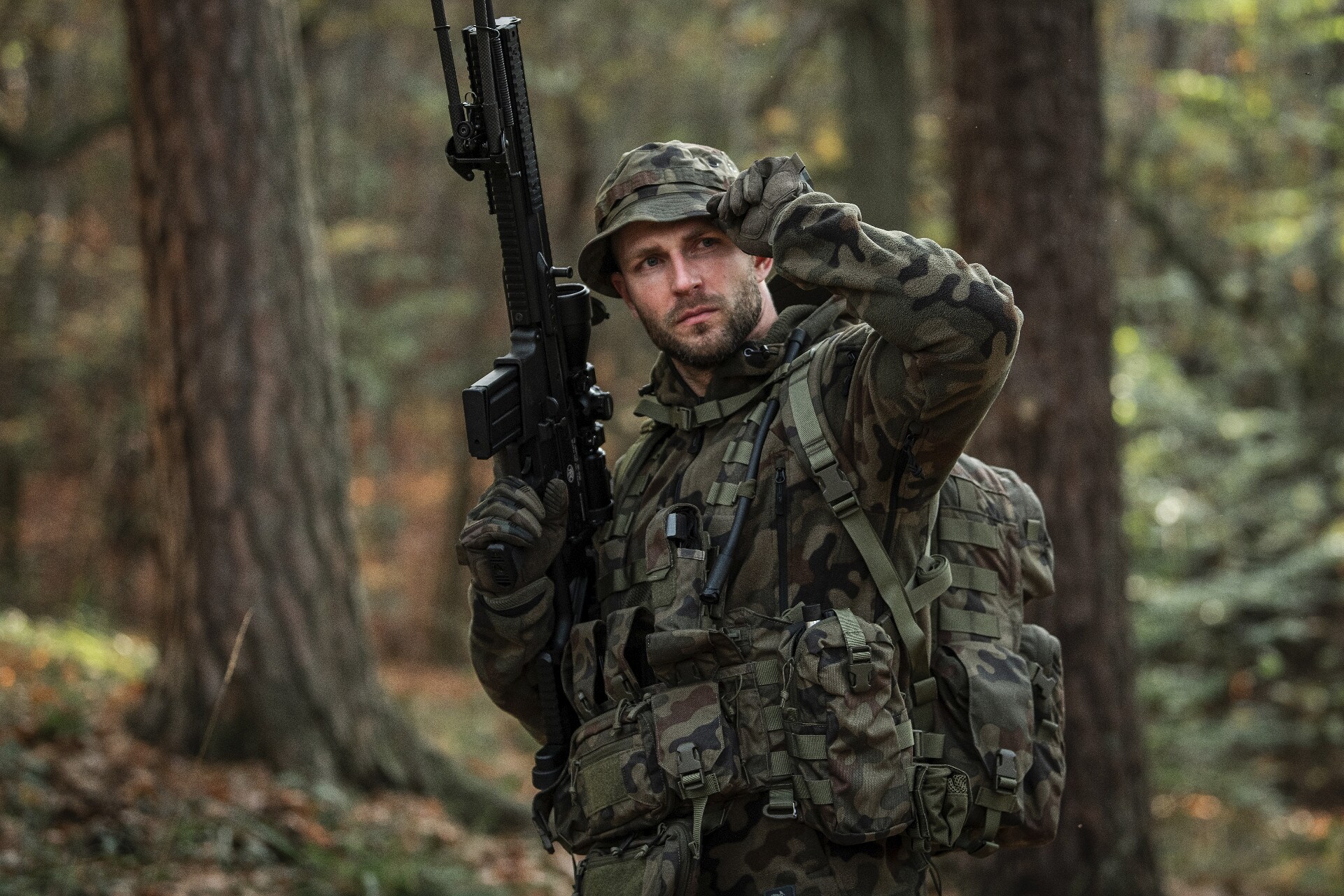 Rucsac Helikon Ambush 22 l - wz.93 Pantera PL Woodland