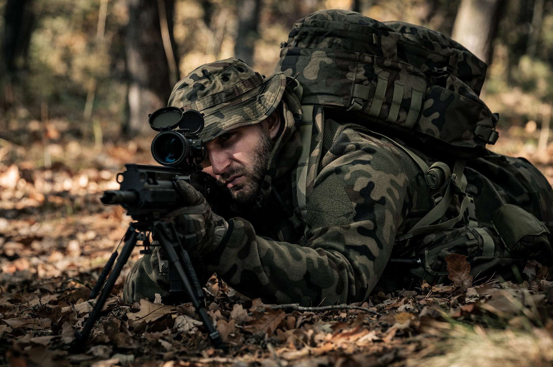 Rucsac Helikon Ambush 22 l - wz.93 Pantera PL Woodland