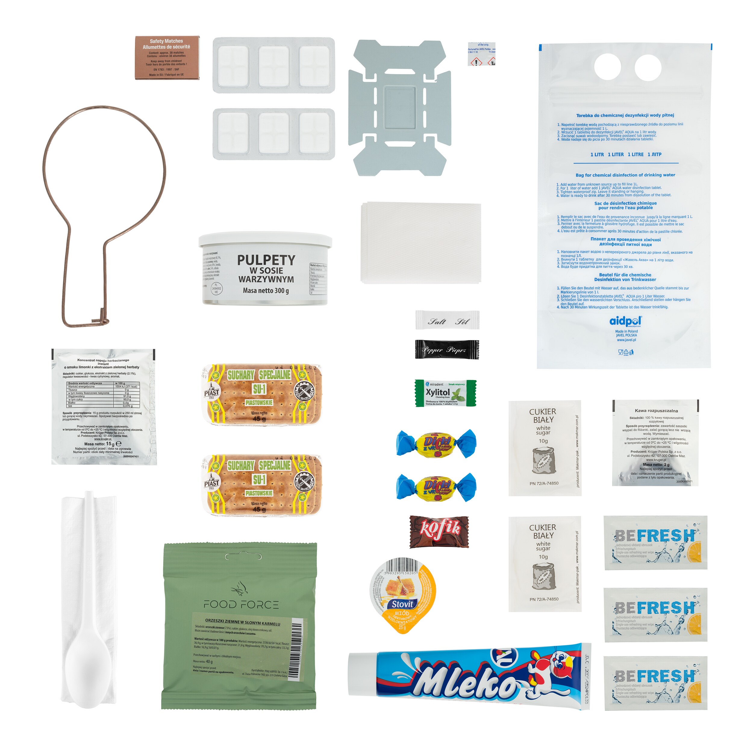 Rație alimentară militară Arpol W2 - Chifteluțe în sos de legume - 300 g