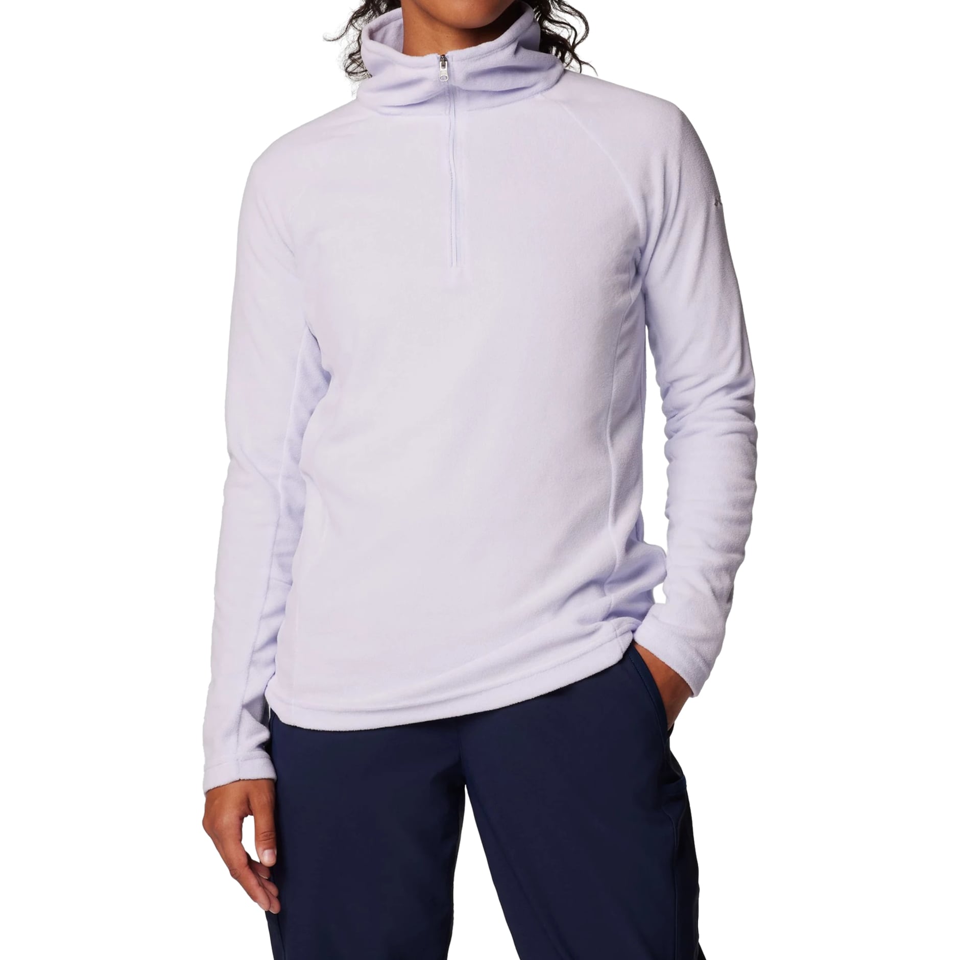 Bluză polar de damă Columbia Glacial IV Half Zip - Snowdrift