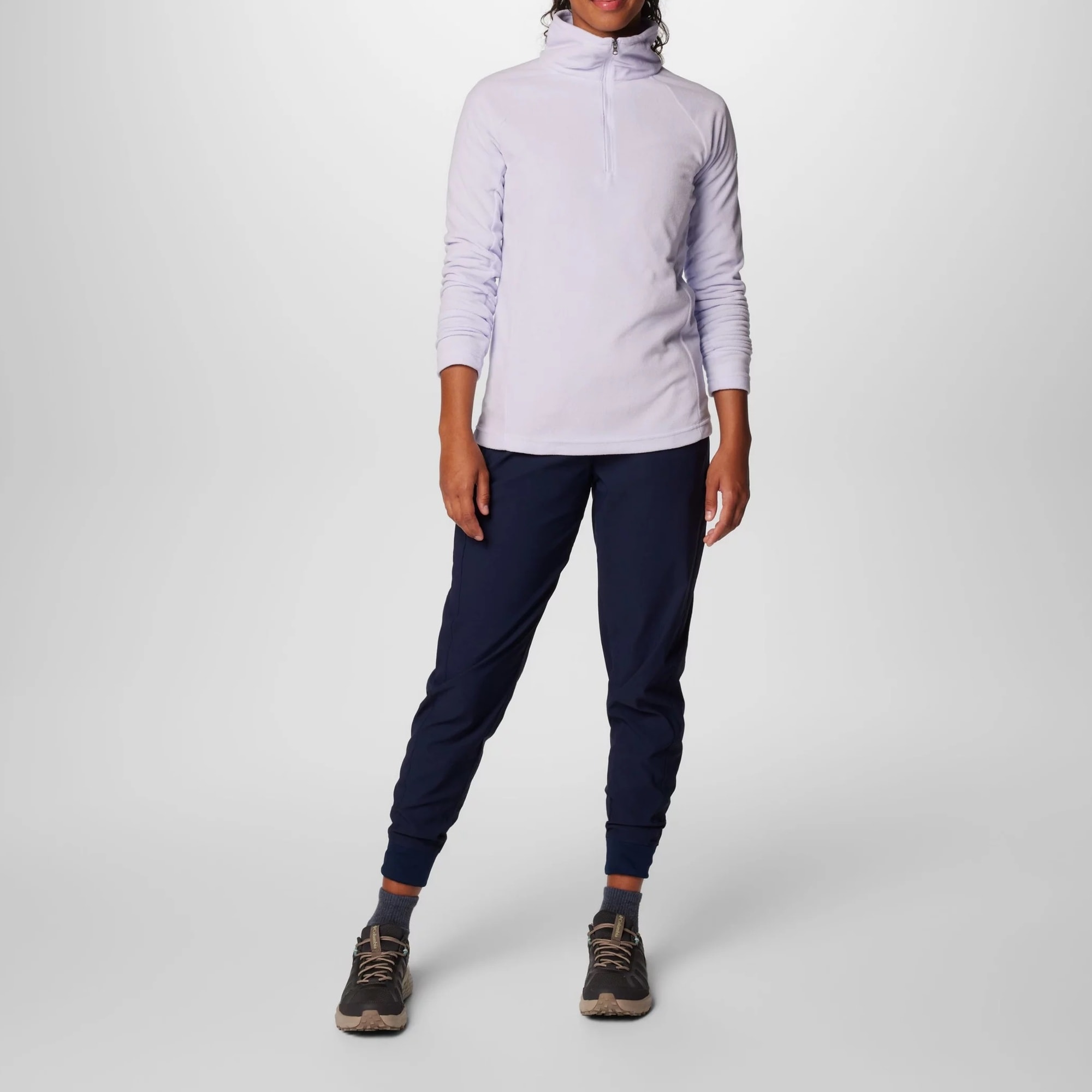 Bluză polar de damă Columbia Glacial IV Half Zip - Snowdrift