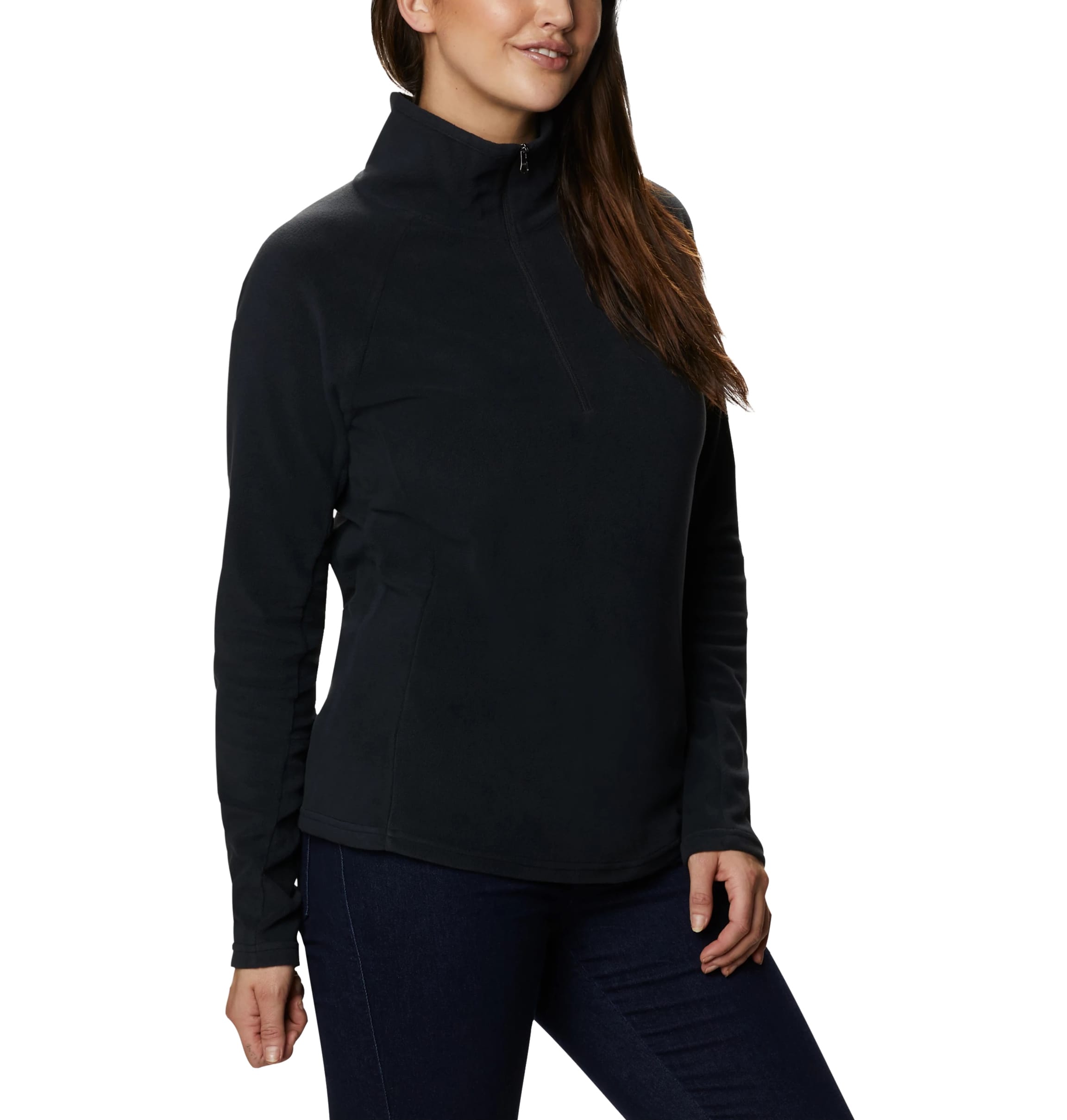 Bluză polar de damă Columbia Glacial IV Half Zip - Black