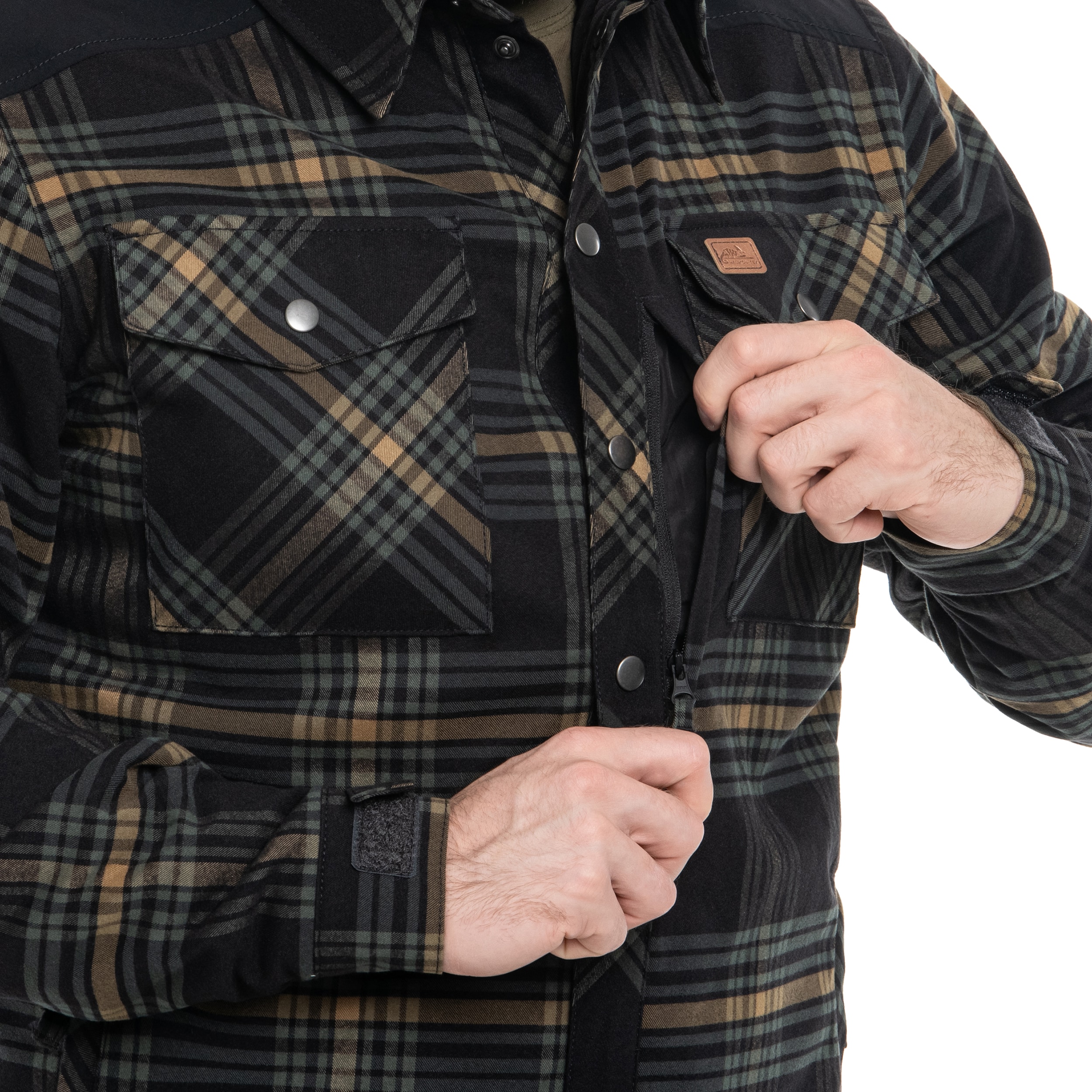 Cămașă Helikon-Tex Winter Warden Long Sleeve - Slate Moorland Plaid