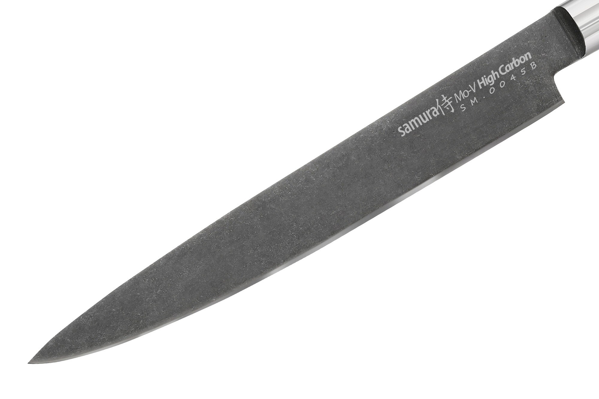 Cuțit de bucătărie Samura Mo-V Stonewash Slicing 23 cm - Black