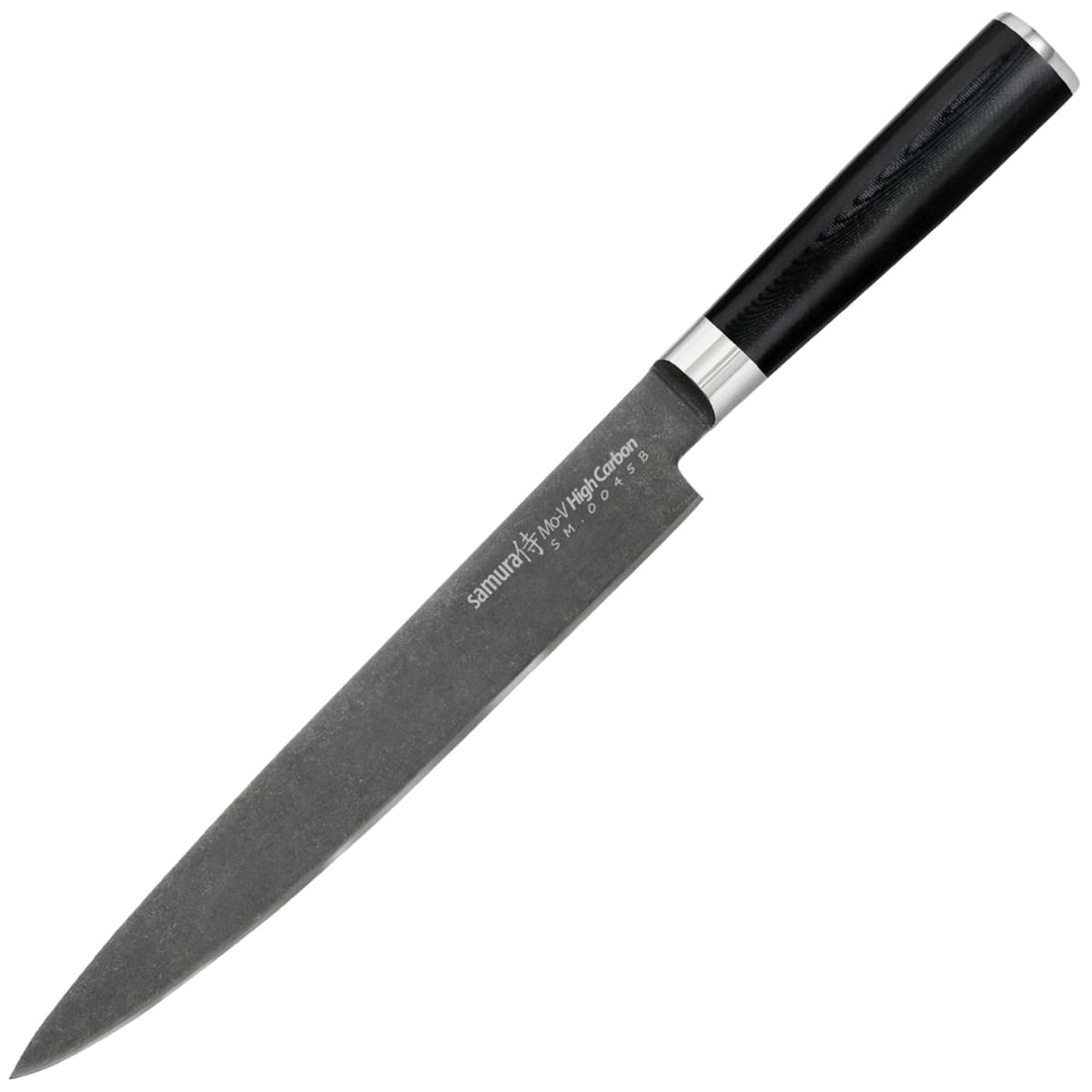 Cuțit de bucătărie Samura Mo-V Stonewash Slicing 23 cm - Black