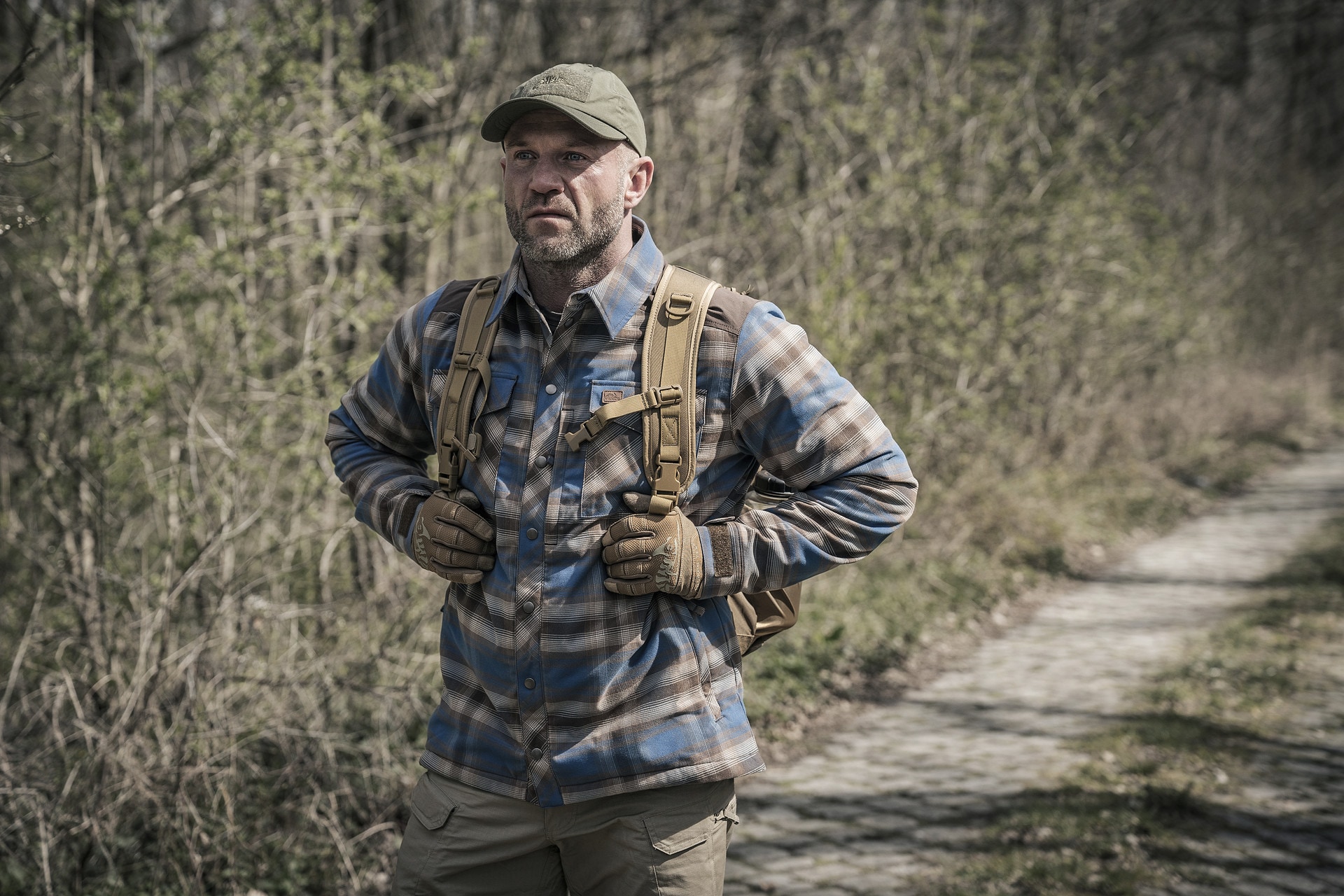 Cămașă Helikon-Tex Winter Warden Long Sleeve - Forest Blue Plaid