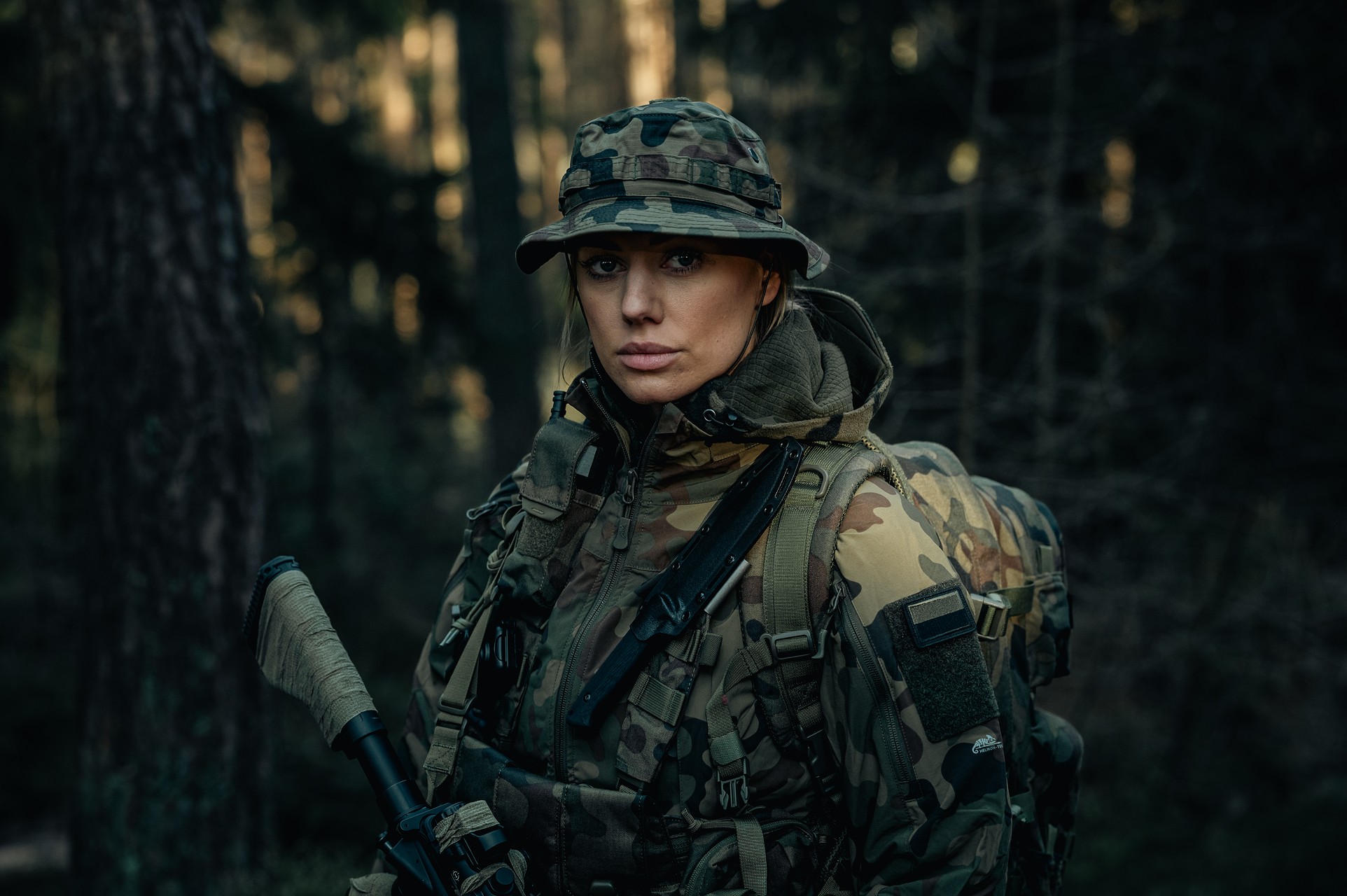 Pălărie Helikon-Tex Boonie Mk2 PolyCotton Stretch Rip-Stop - wz.93 Pantera PL Woodland