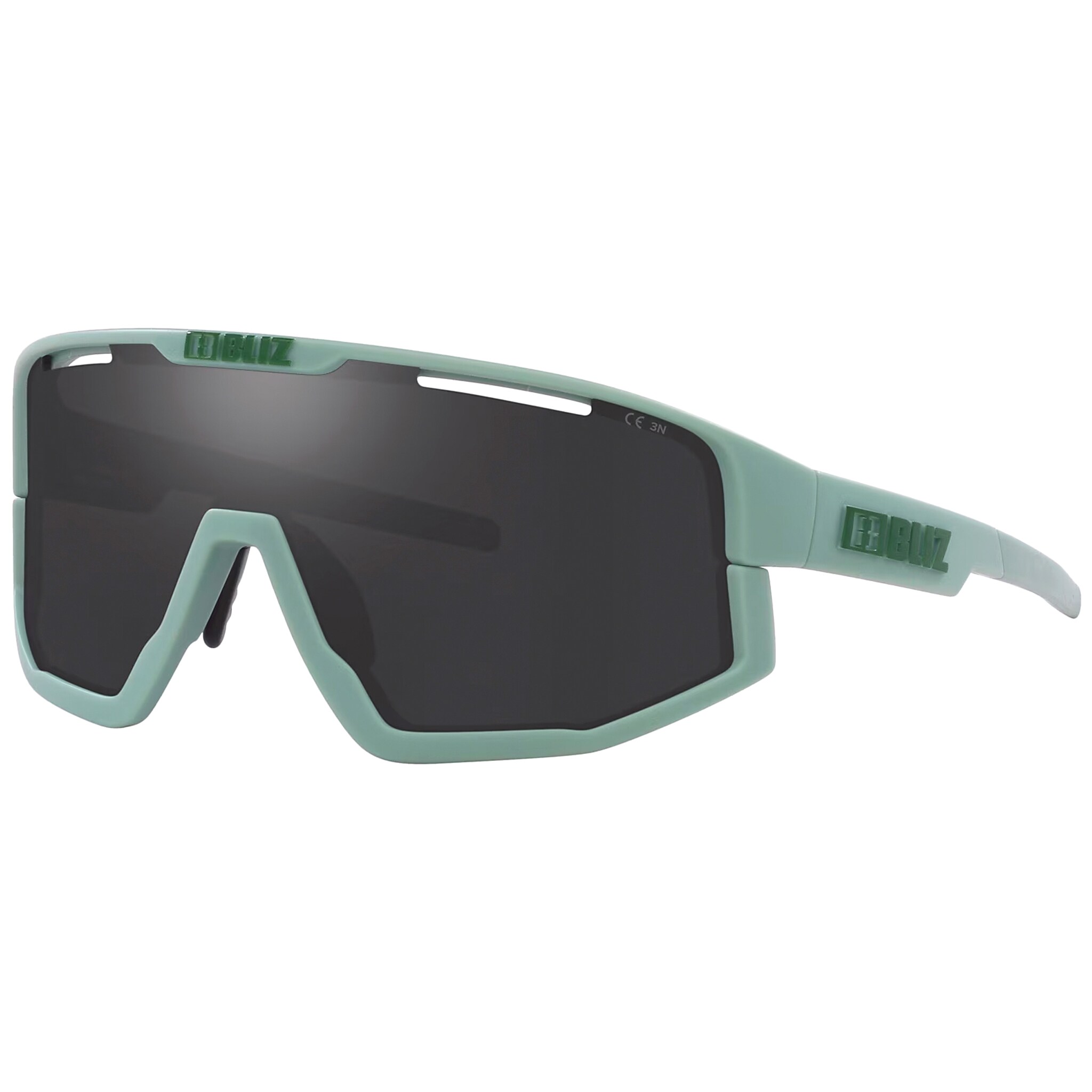 Ochelari de soare Bliz Fusion - Matte Green/Smoke Mirror Silver