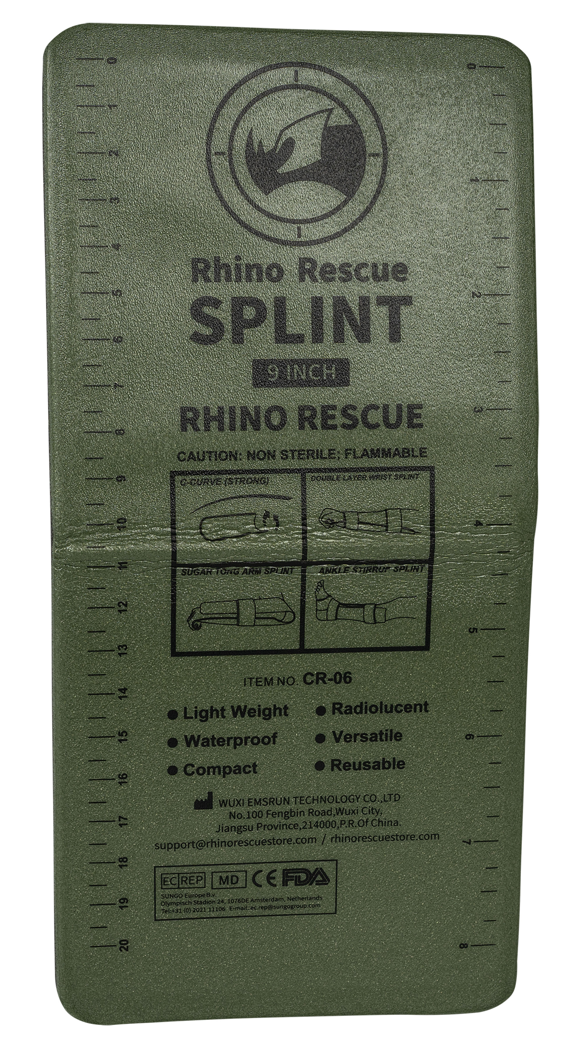 Atelă de protecție Rhino Rescue Splint 9
