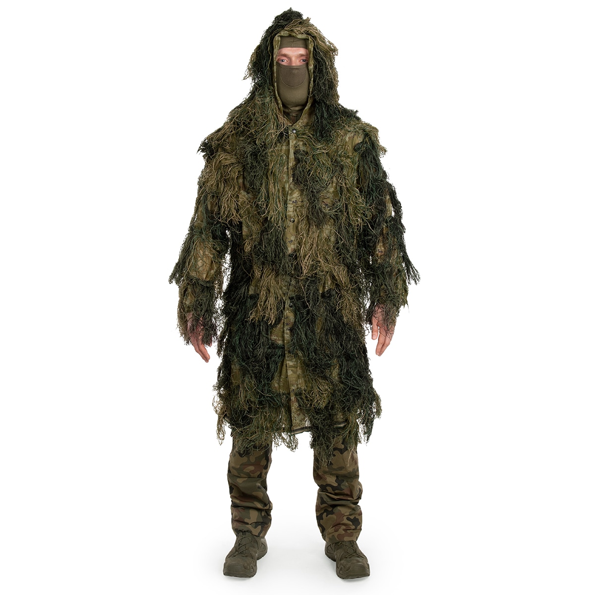 Costum de camuflaj MFH Ghilie Camo Parka - Woodland