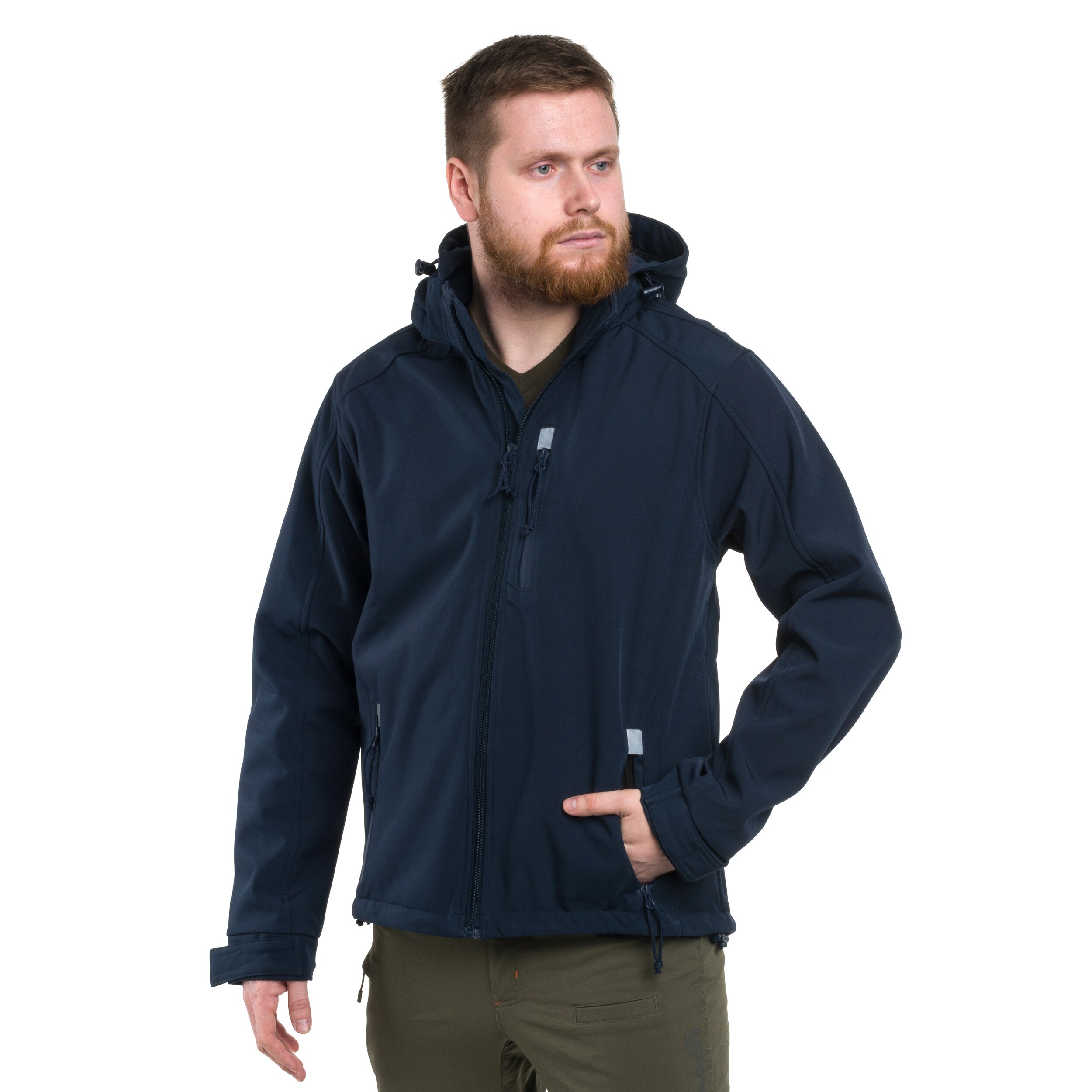 Jachetă Brandit Softshell Hurricane - Navy
