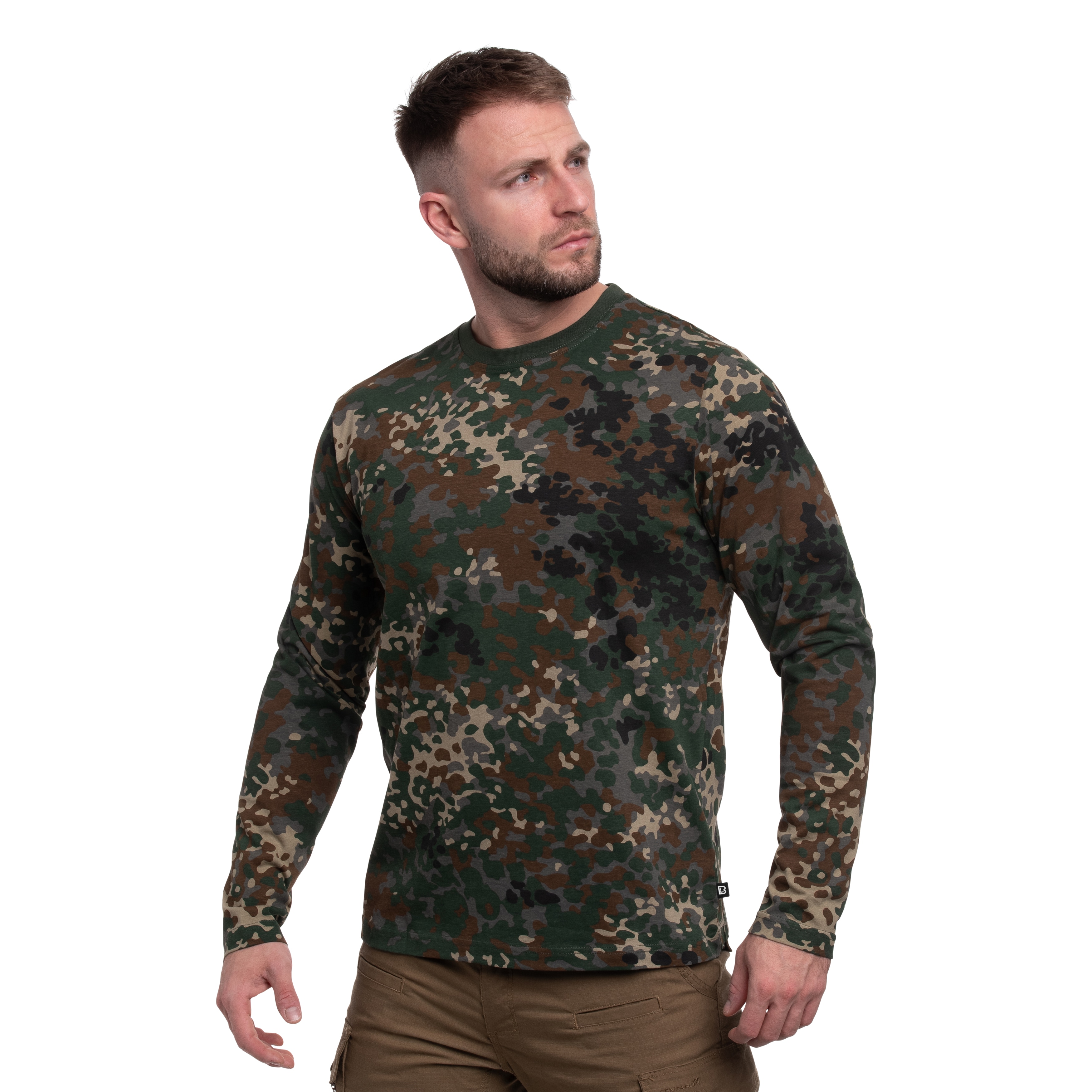 Tricou Brandit Premium Long Sleeve Shirt - Flecktarn
