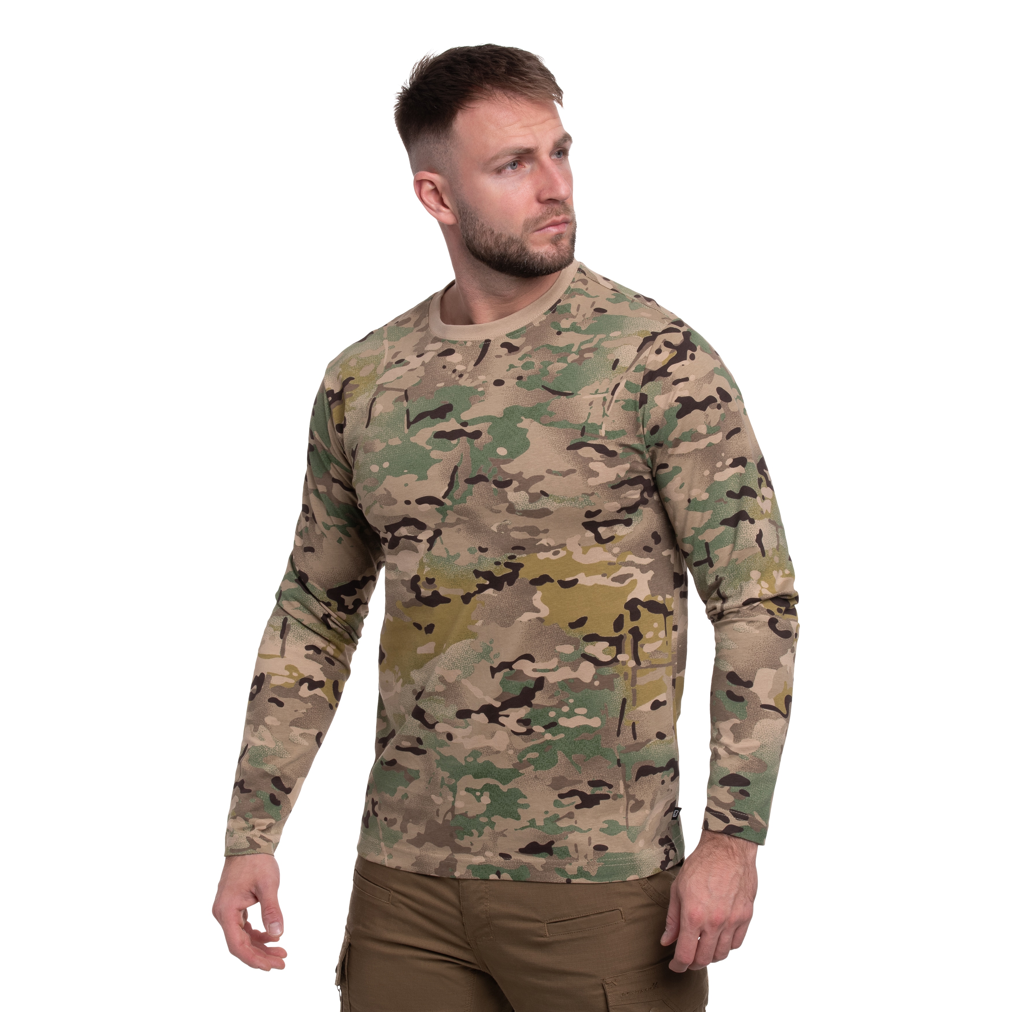 Tricou Brandit Premium Long Sleeve Shirt - Tactical Camo