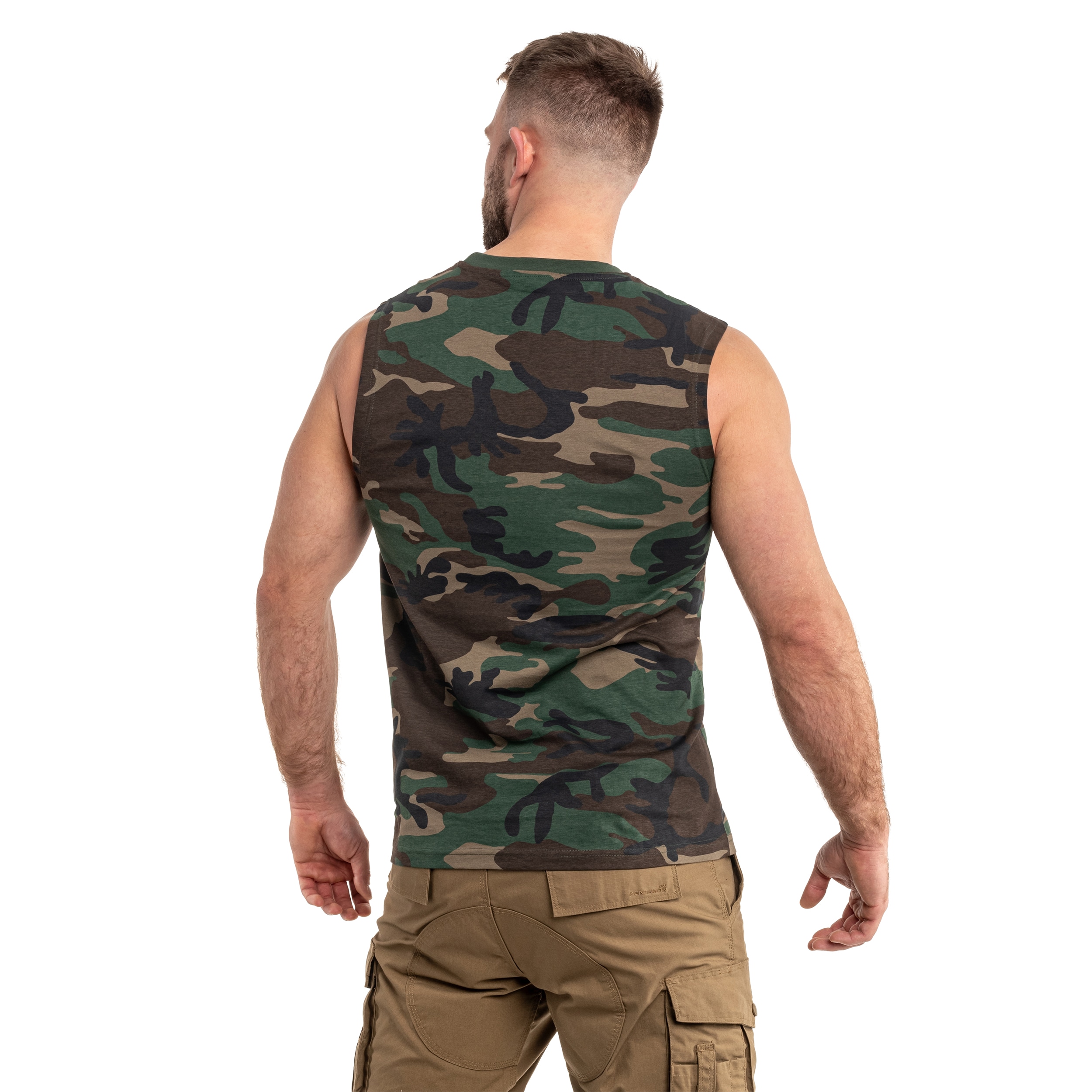 Tricou Tank Top Brandit Sleeveless - Woodland