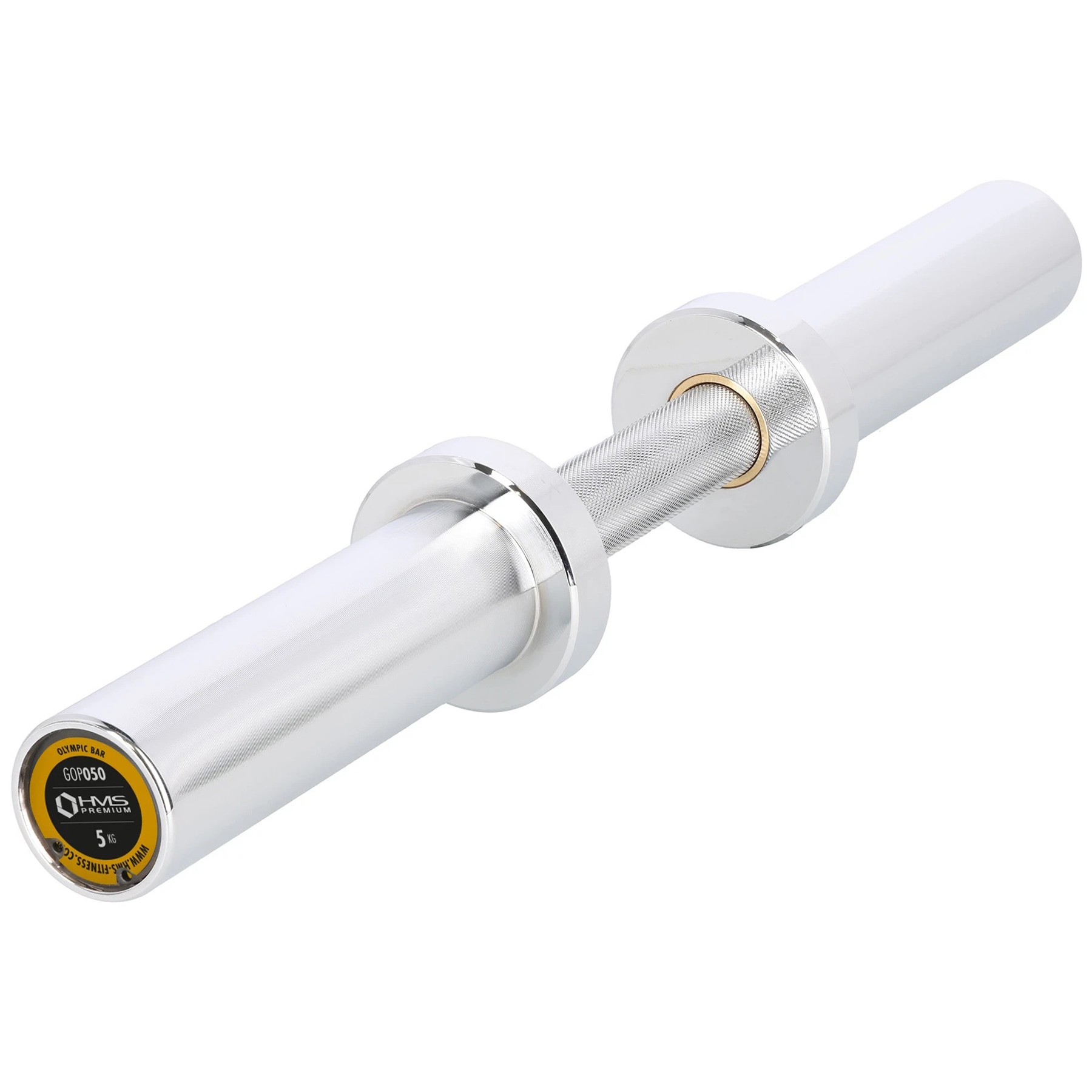 Bară olimpică pentru haltere HMS krótki cu cleme GOP050 - 50 cm