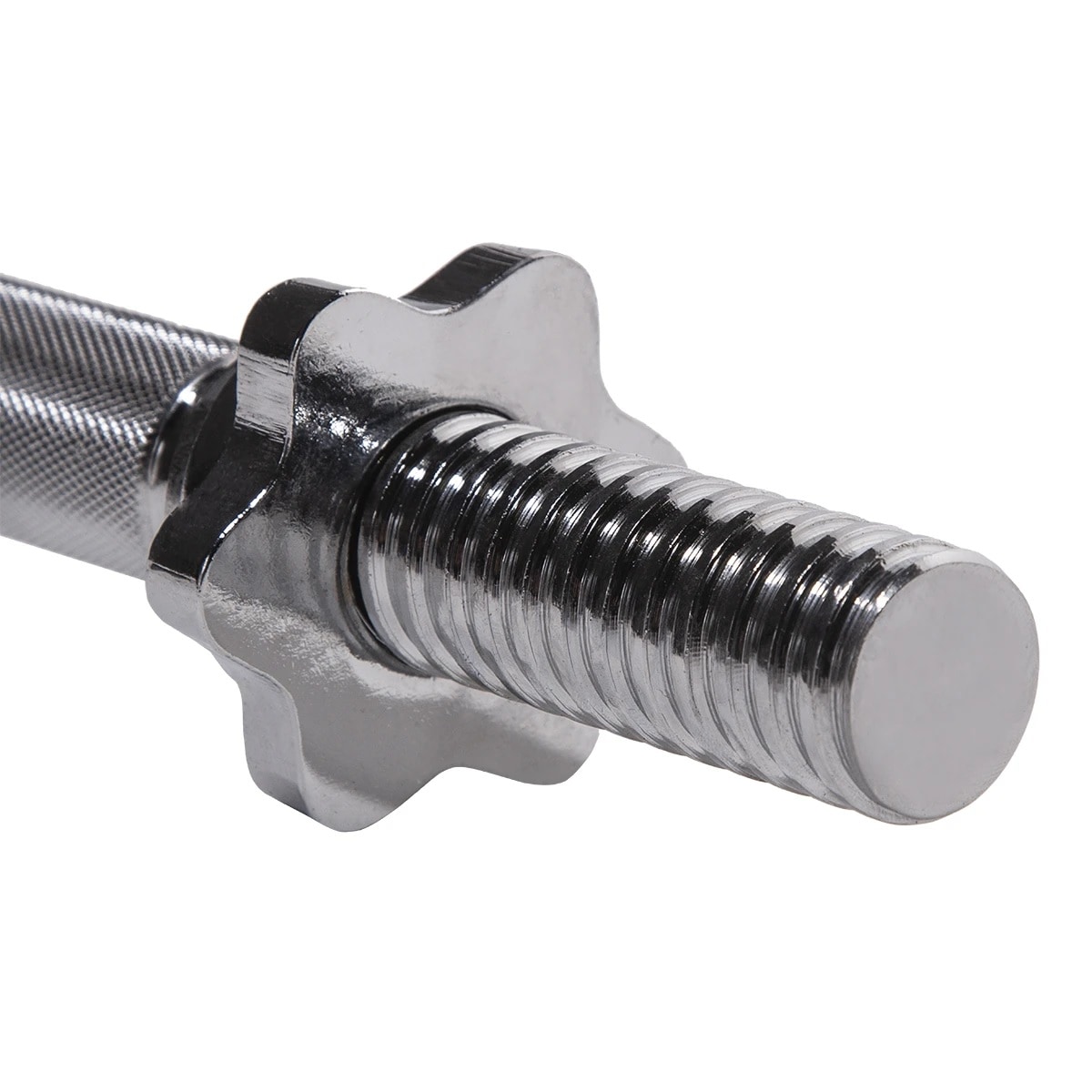 Bară dreaptă pentru haltere HMS  cu filetare și cleme GPR35 2,5 kg - 35 cm