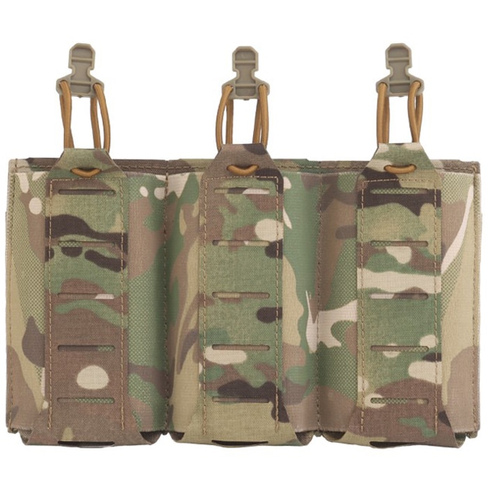 Husă triplă Wosport pentru încărcător AR15 - MultiCam