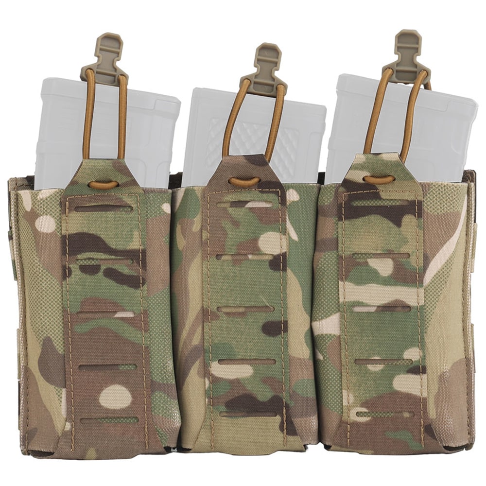 Husă triplă Wosport pentru încărcător AR15 - MultiCam