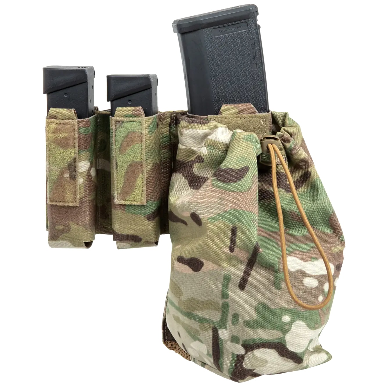 Husă triplă Pew Tactical PH50 cu geantă tactică de colectare - MultiCam