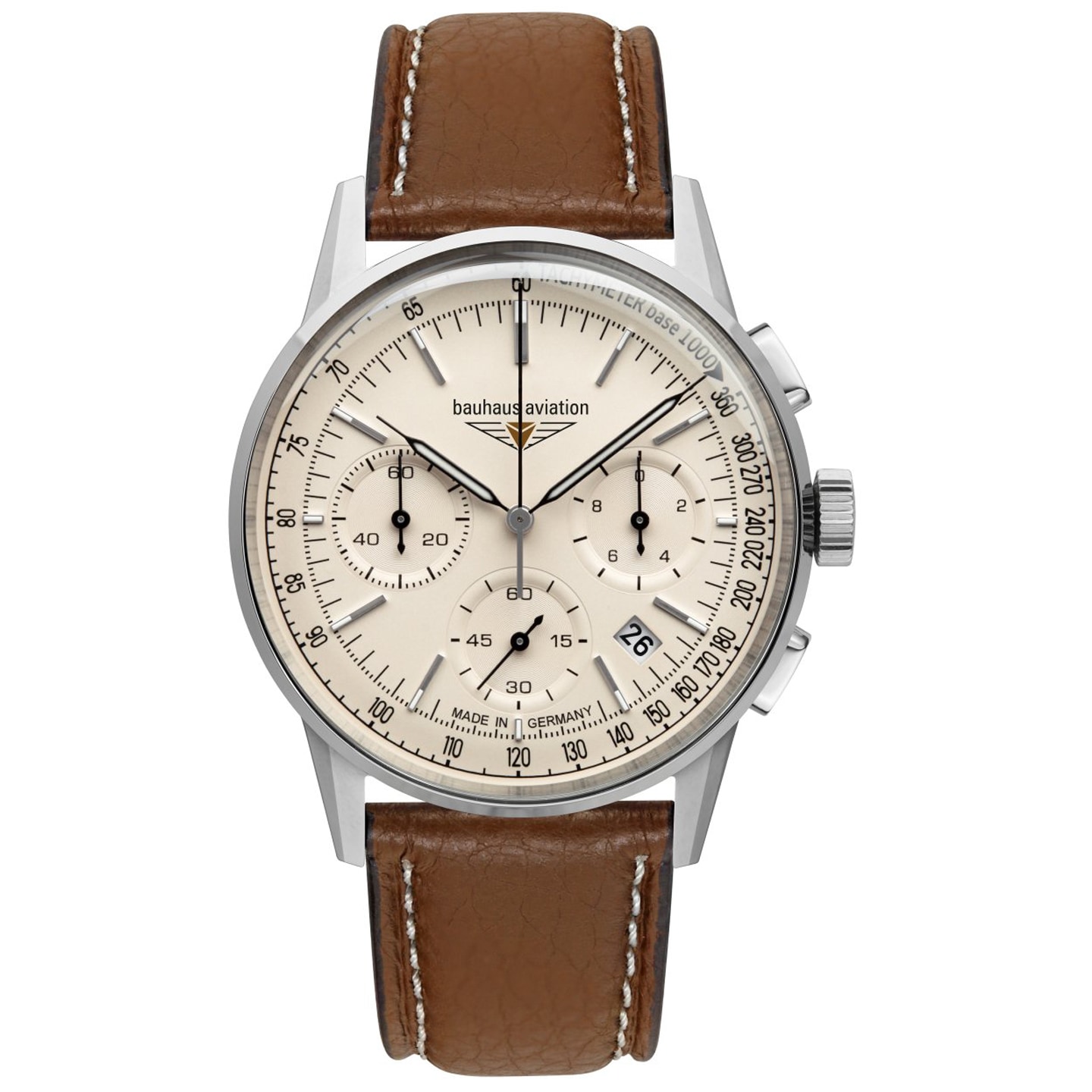 Ceas Bauhaus Aviation Quartz G38 23765 - Beige