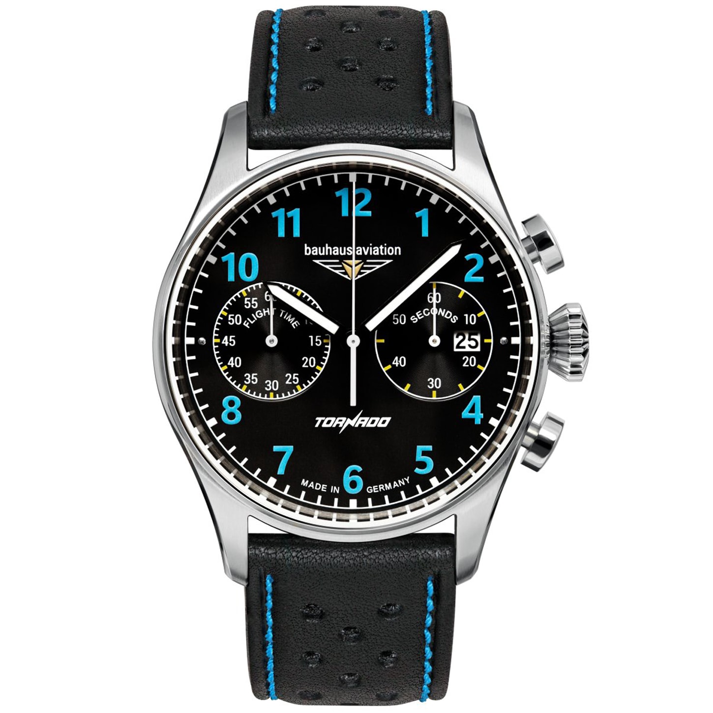 Ceas Bauhaus Aviation Tornado Quartz 27703 - Black/Blue