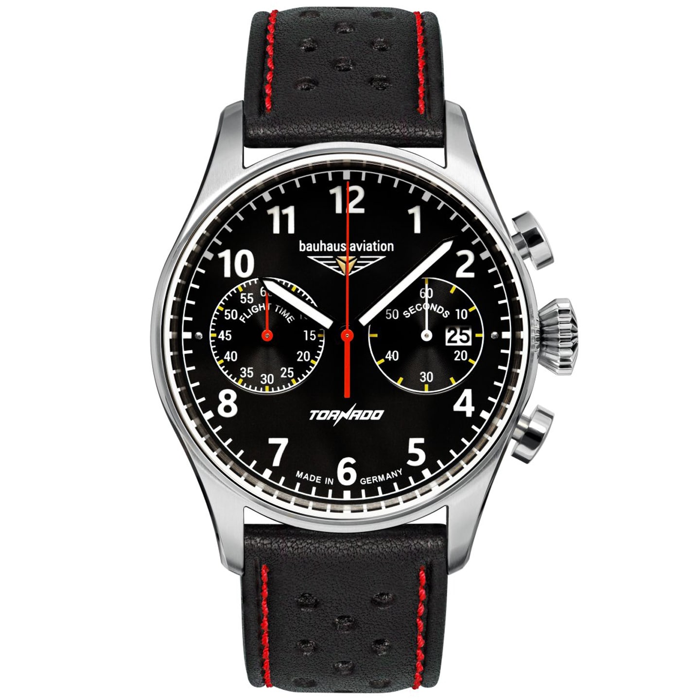 Ceas Bauhaus Aviation Tornado Quartz 27702 - Black/White