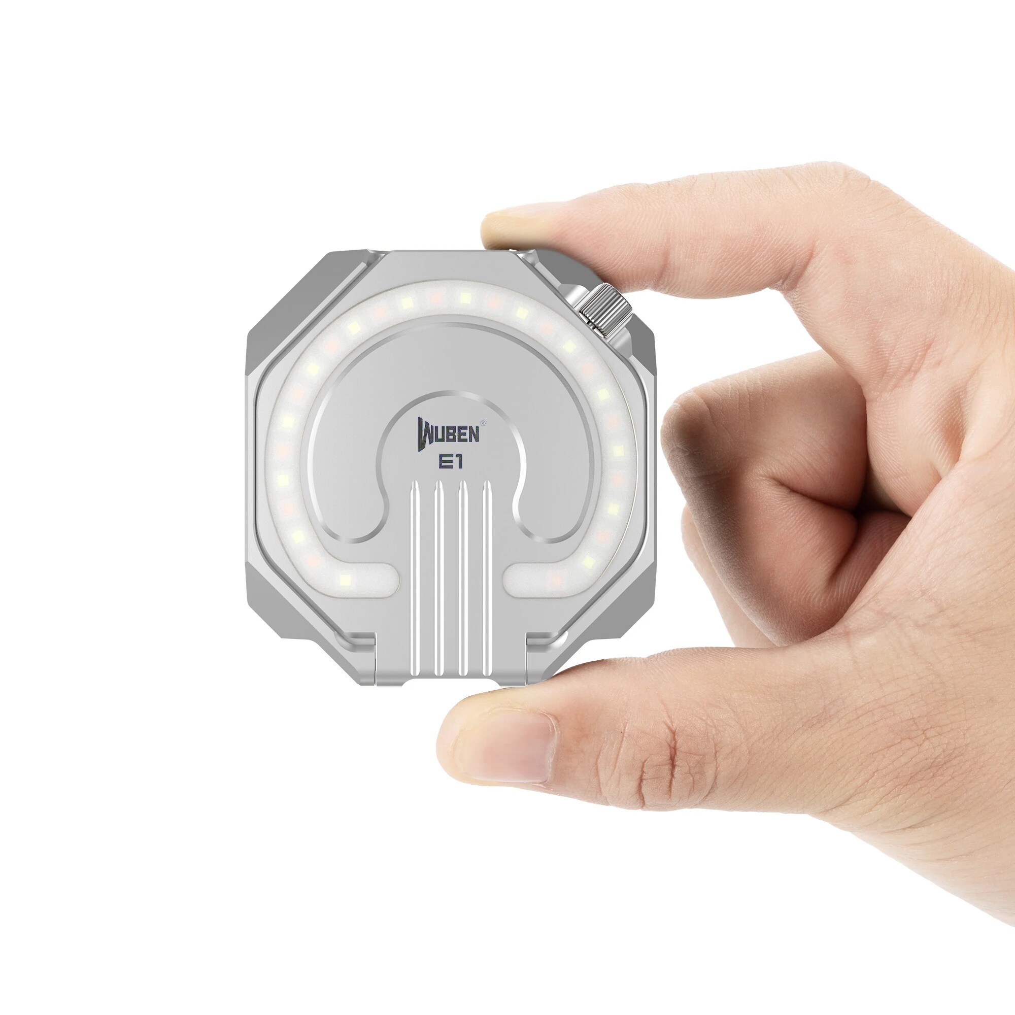 Lampă Wuben E1 EDC Selfie Light Portable Ring Light White - 300 lumeni