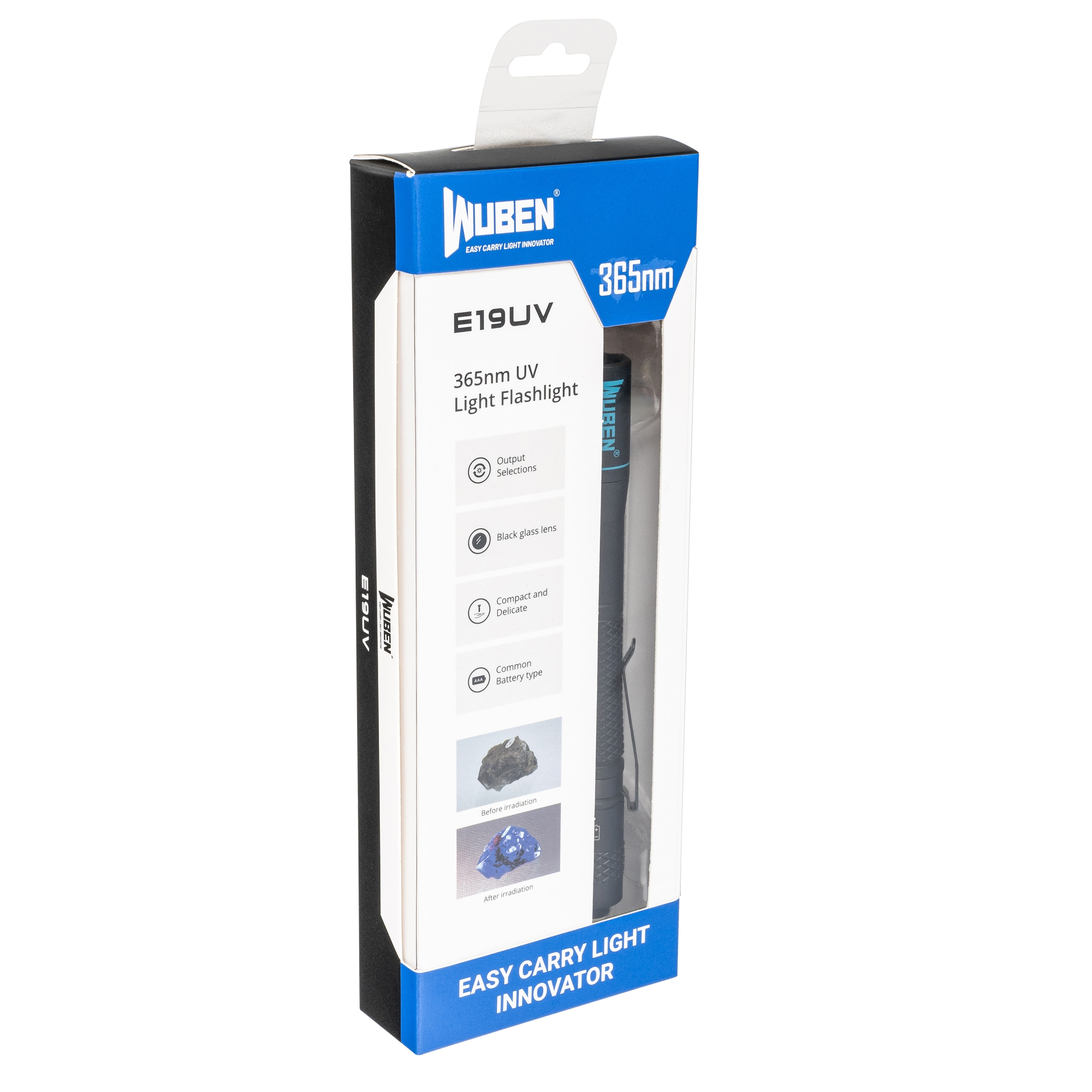 Lanternă Wuben E19 UV LED Pen Light - Black