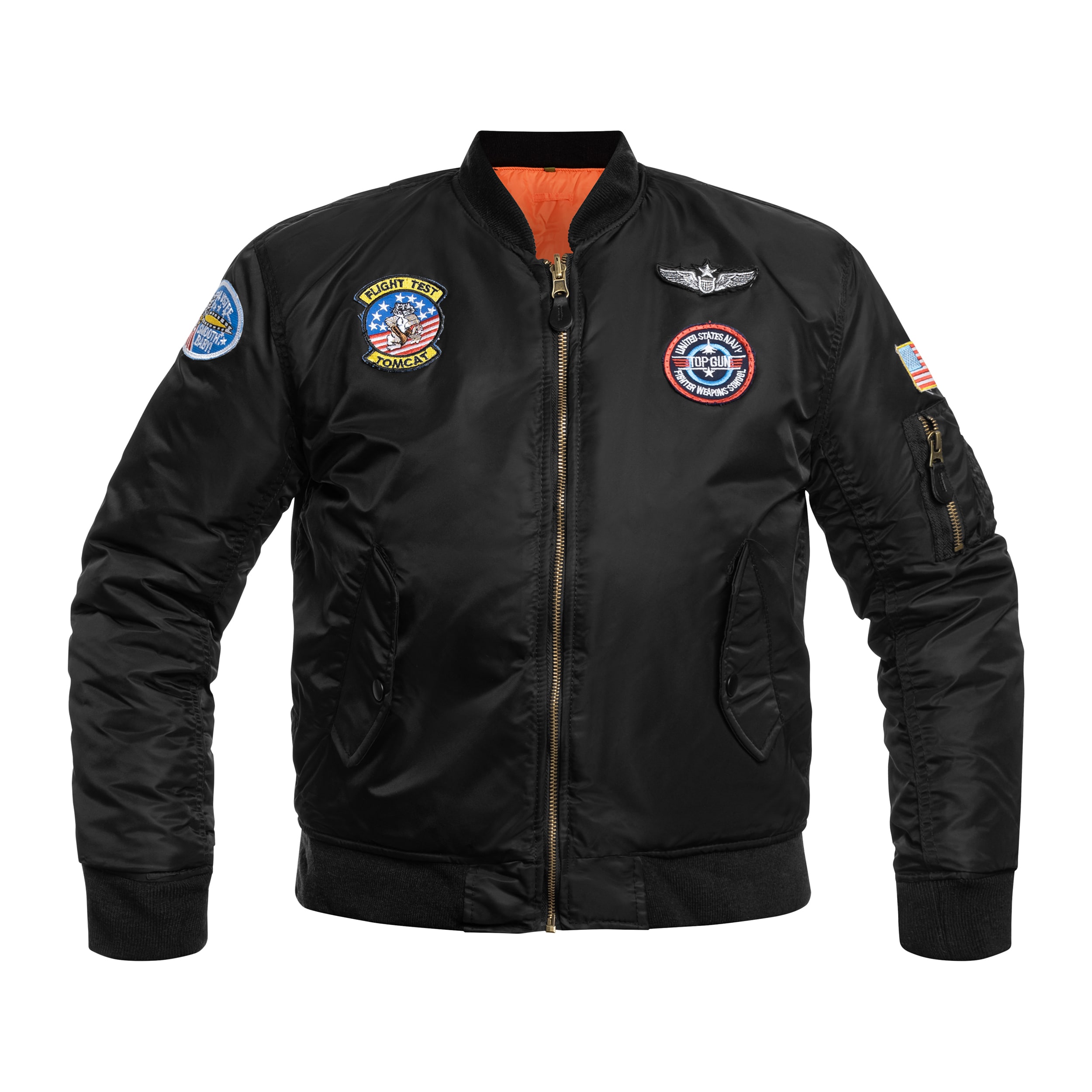 Jachetă pentru copii Mil-Tec MA1 Flight Jacket - Black