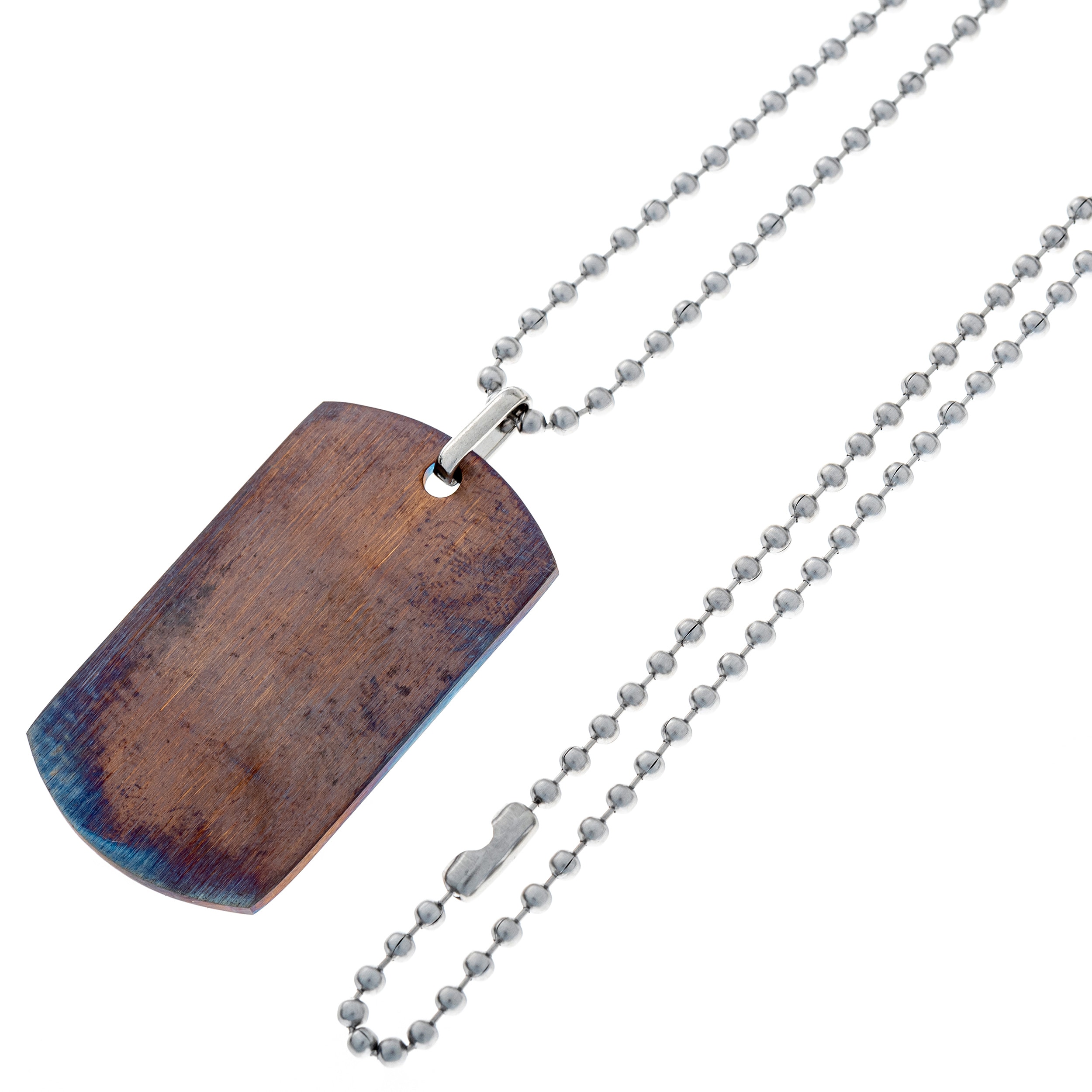 Plăcuță militară Piran din oțel inoxidabil - Case Hardened