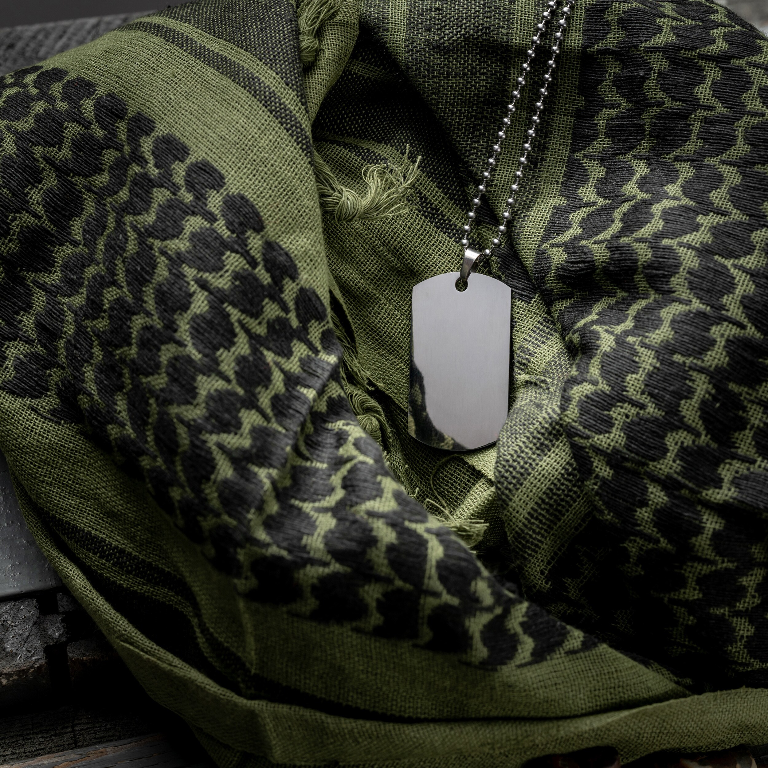 Plăcuță militară Piran din oțel inoxidabil  - Șlifuit