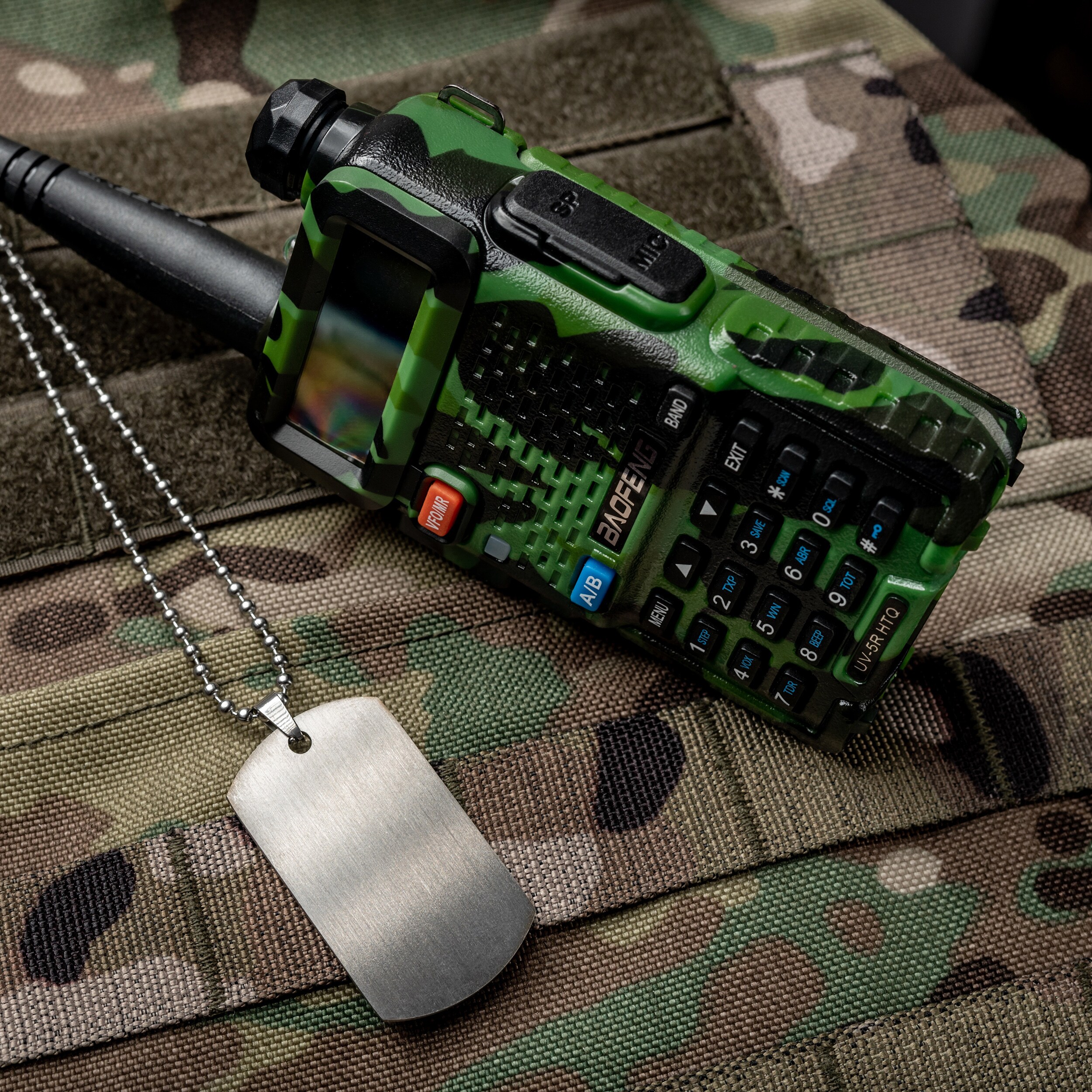 Plăcuță militară Piran din oțel inoxidabil  - Satinat