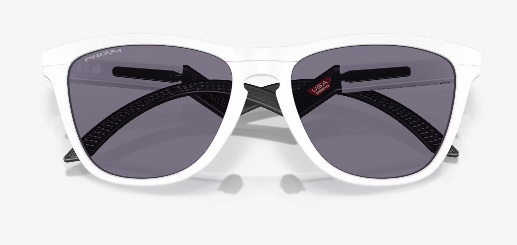 Ochelari de soare Oakley Frogskins Hybrid - Matte White/Prizm Grey