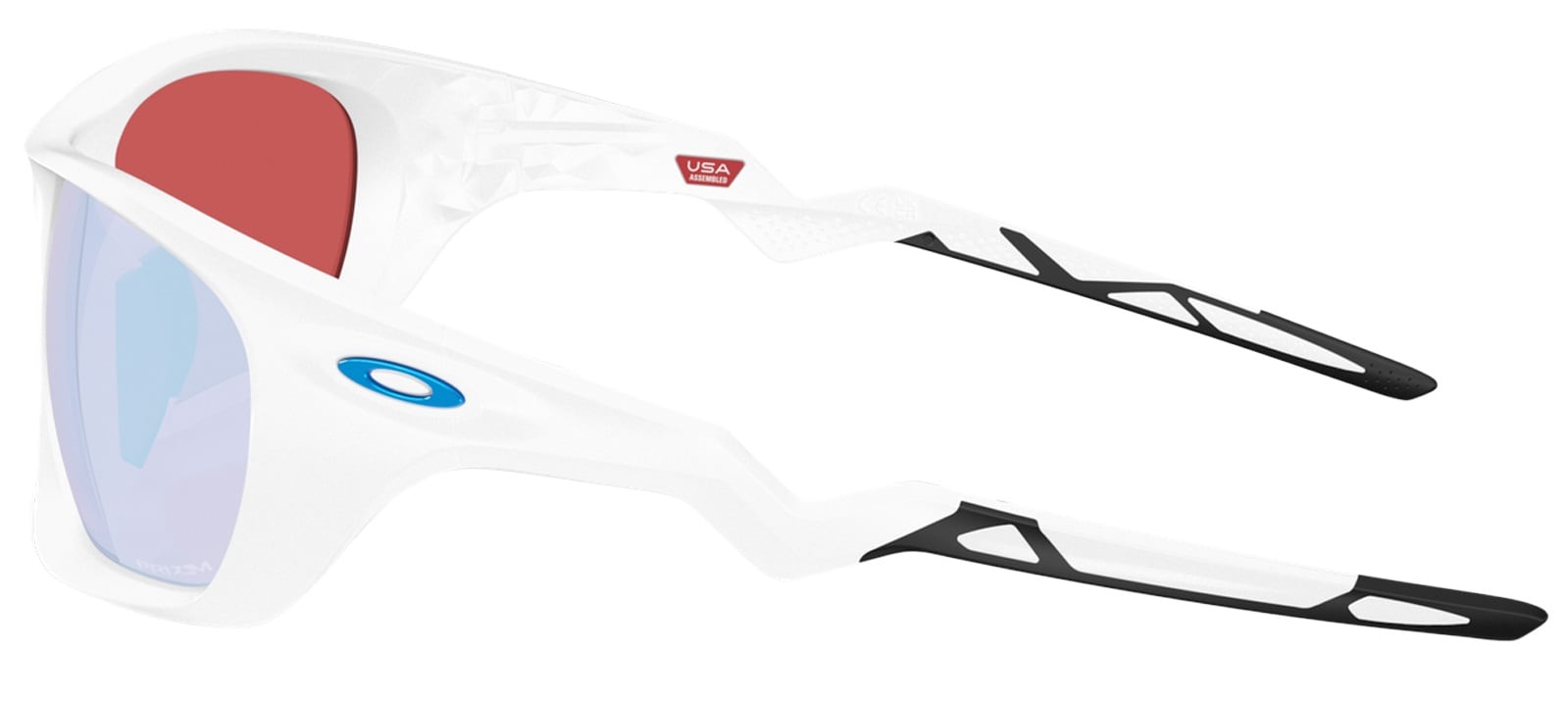 Ochelari de soare Oakley Lateralis - Matte White/Prizm Snow Sapphire