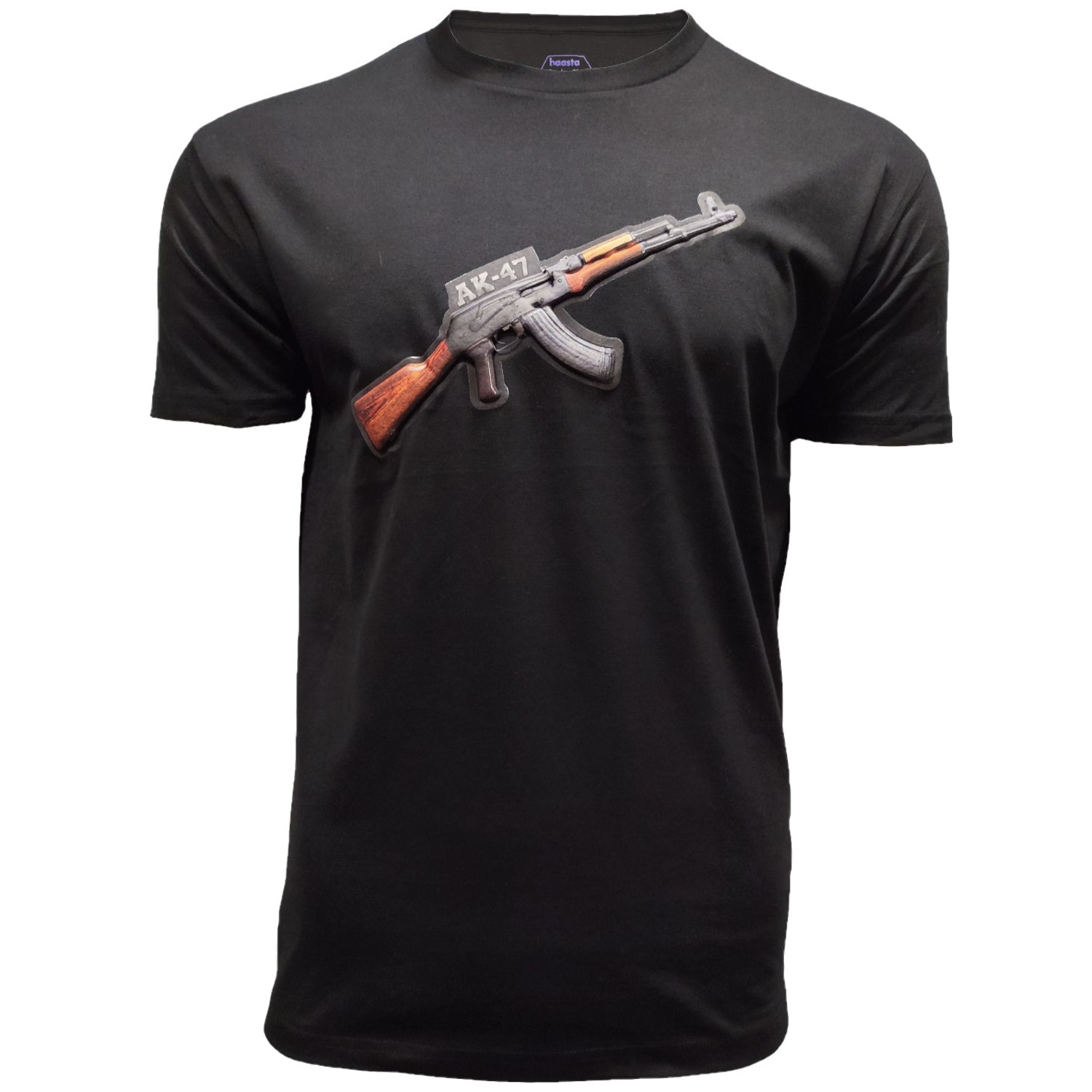 Tricou  Haasta Carabină AK 3D - Negru