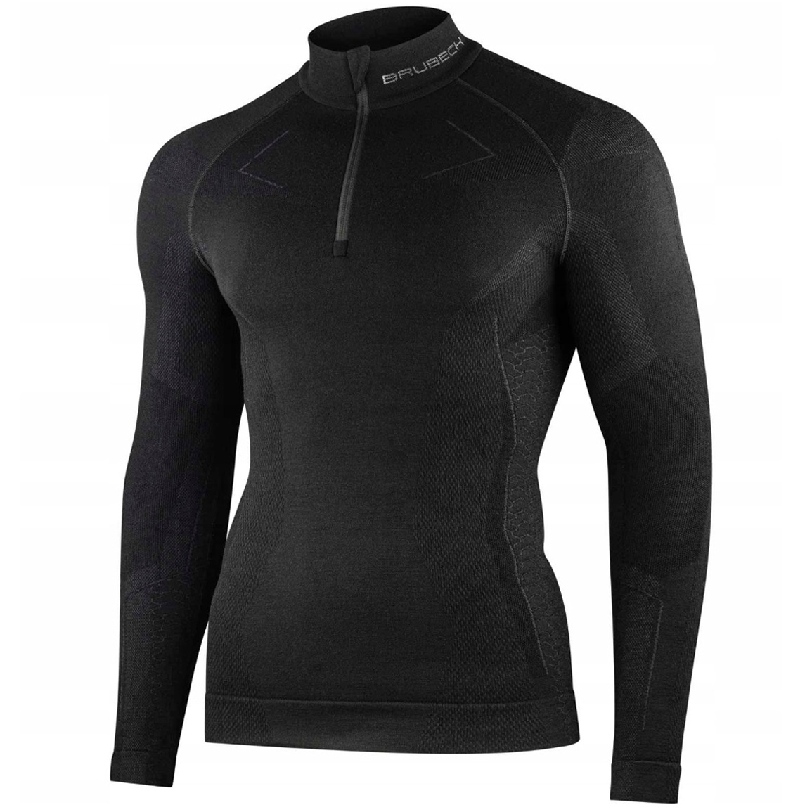 Tricou termoactiv Brubeck Extreme Merino Long Sleeve - Negru