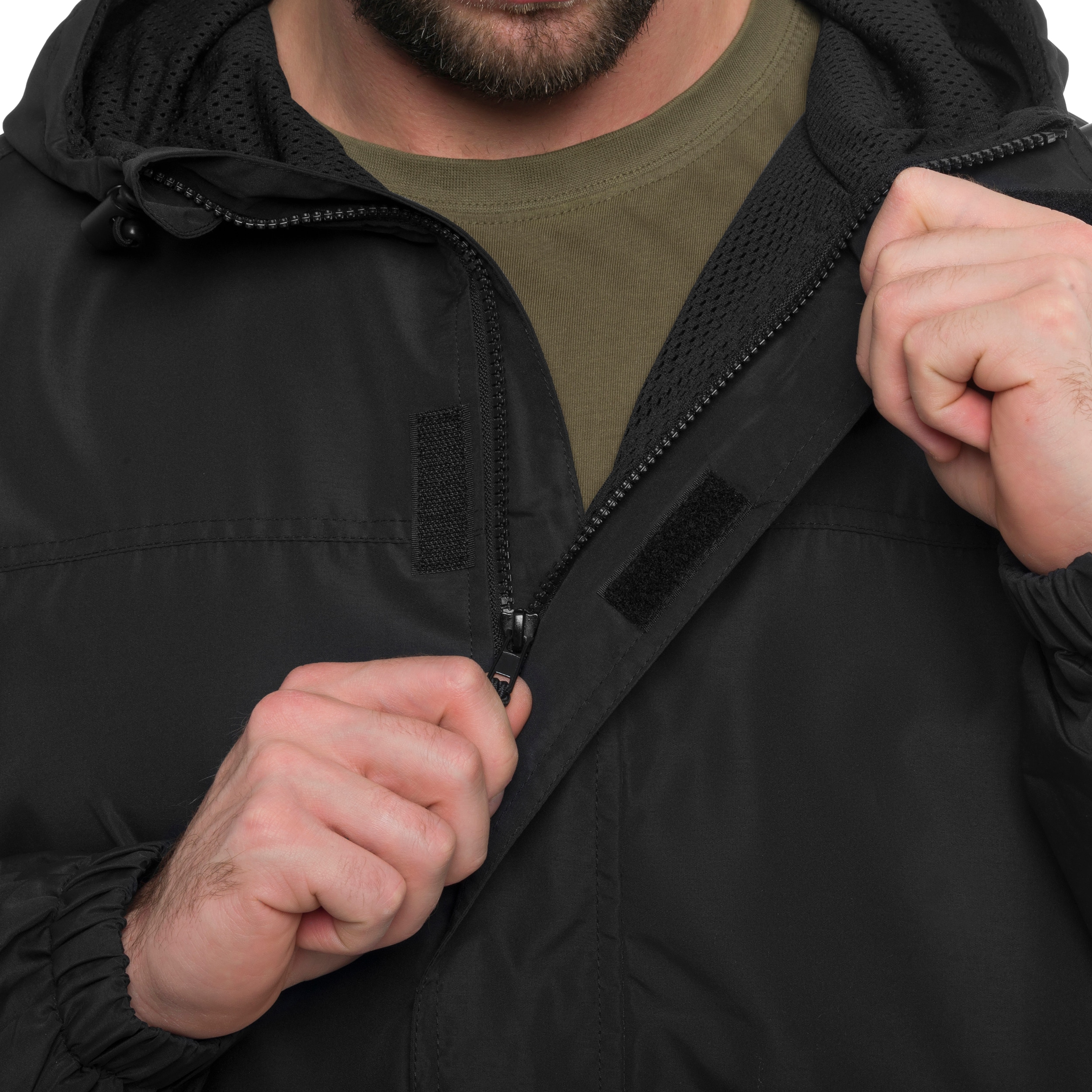 Jachetă Brandit Light Windbreaker Frontzip - Black