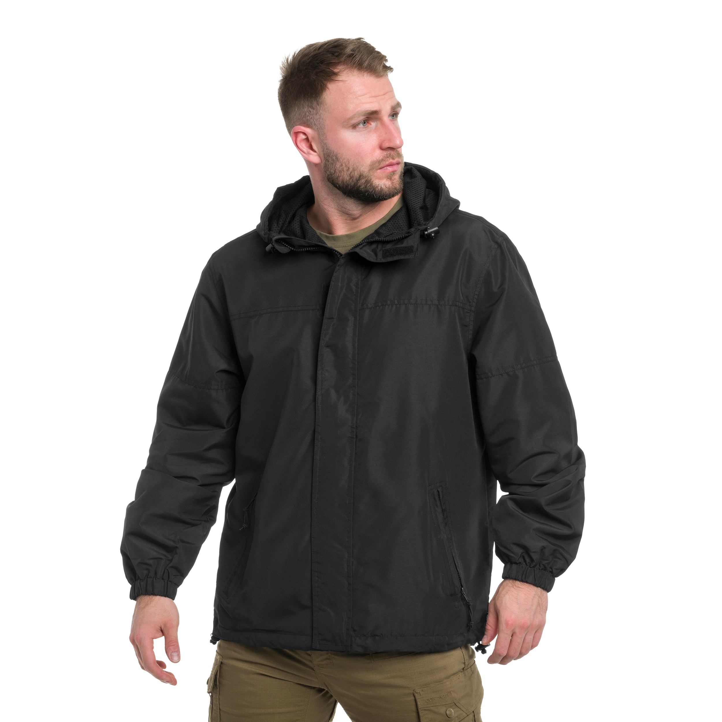 Jachetă Brandit Light Windbreaker Frontzip - Black