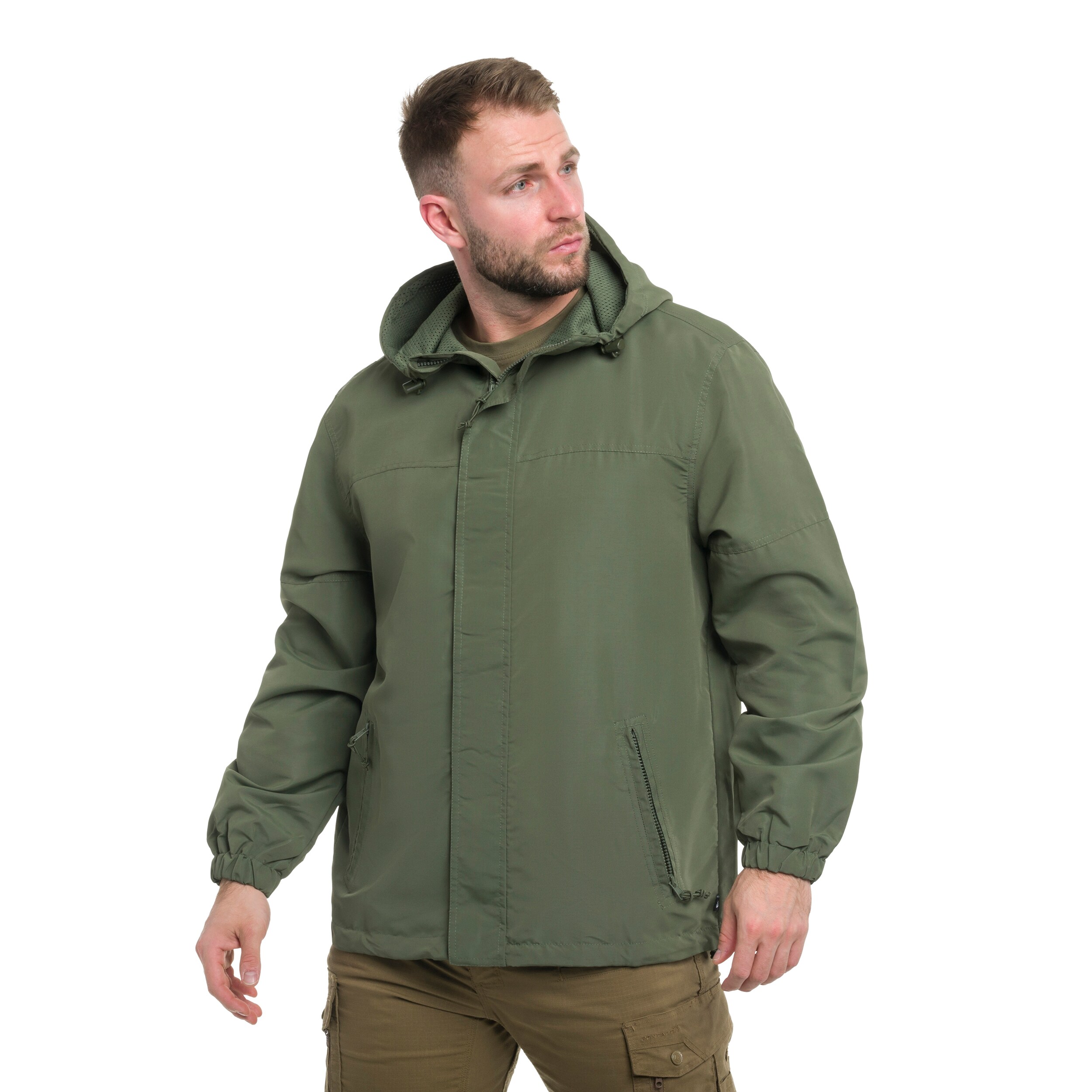 Jachetă Brandit Light Windbreaker Frontzip - Olive
