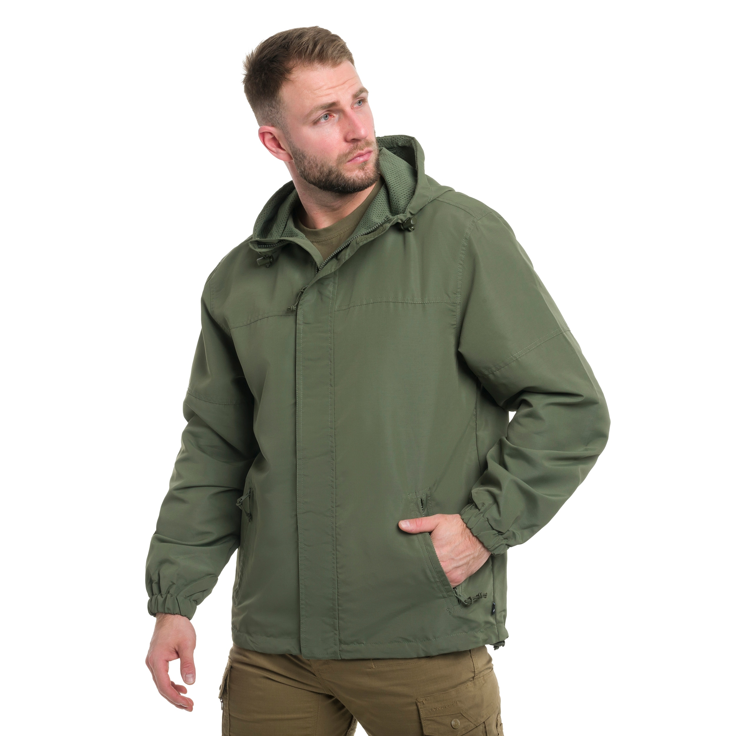 Jachetă Brandit Light Windbreaker Frontzip - Olive