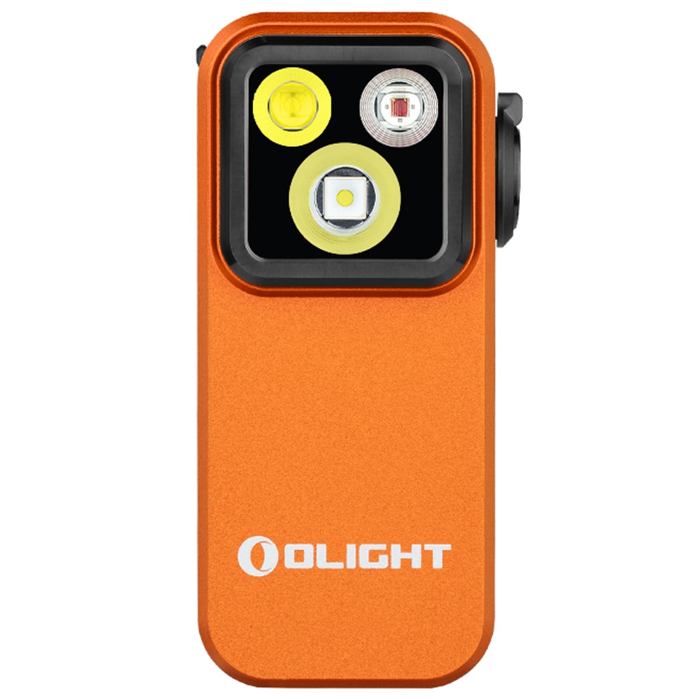 Lanternă reîncărcabilă Olight Oclip Pro Orange - 500 lumeni