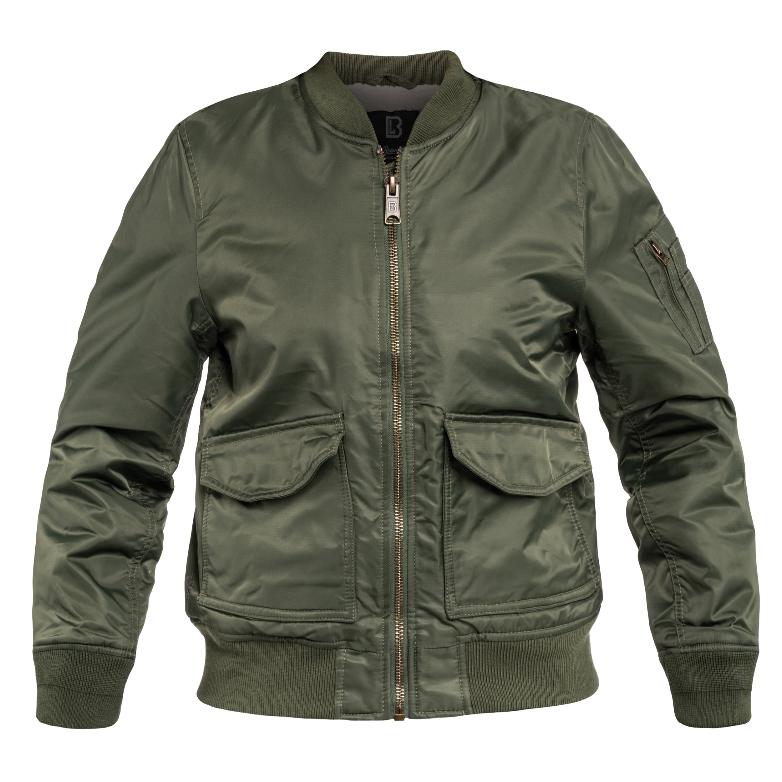 Jachetă de damă Brandit Bomber Sherpa - Olive