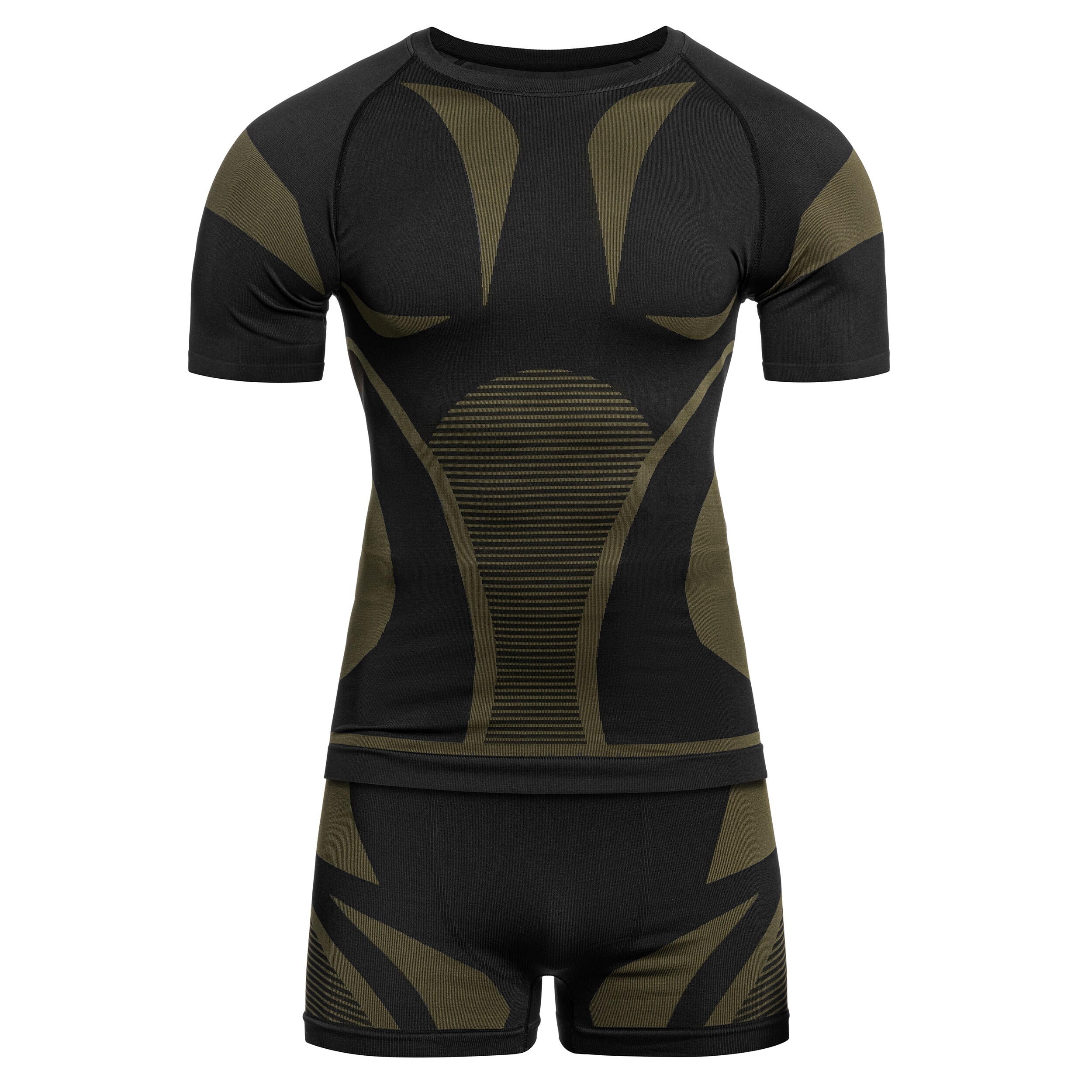 Lenjerie de corp termoactivă Mil-Tec scurtă 4-Way Stretch Performance - Black