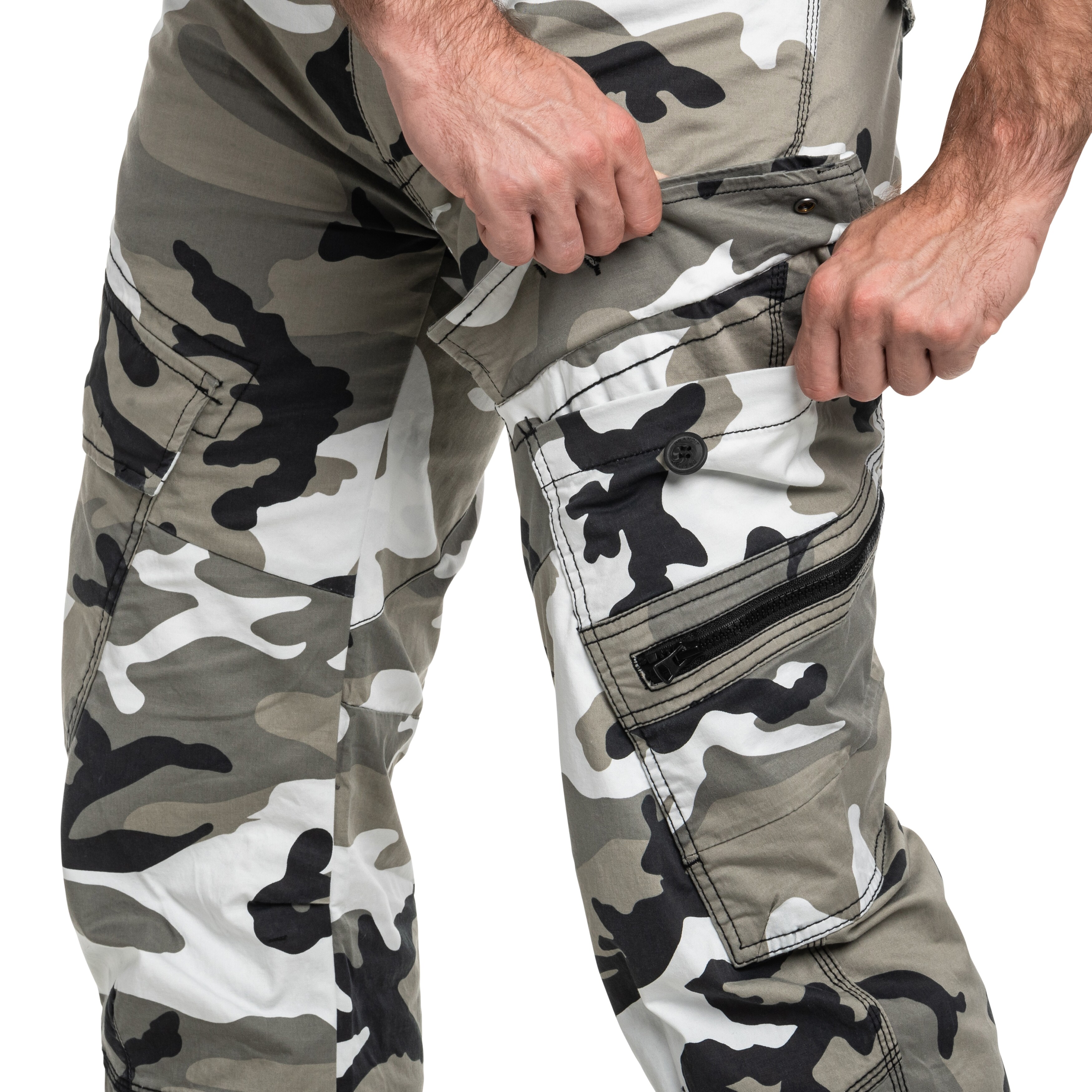 Pantaloni Brandit Adven Slim Fit - Urban Camo
