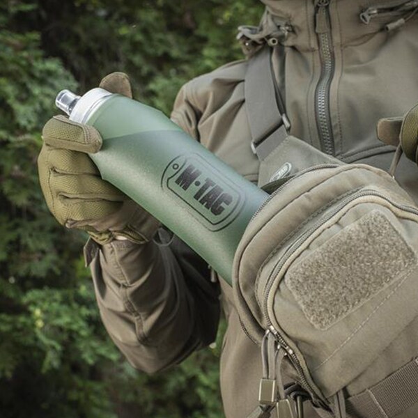 Sticlă M-Tac Softflask 600 ml - Olive