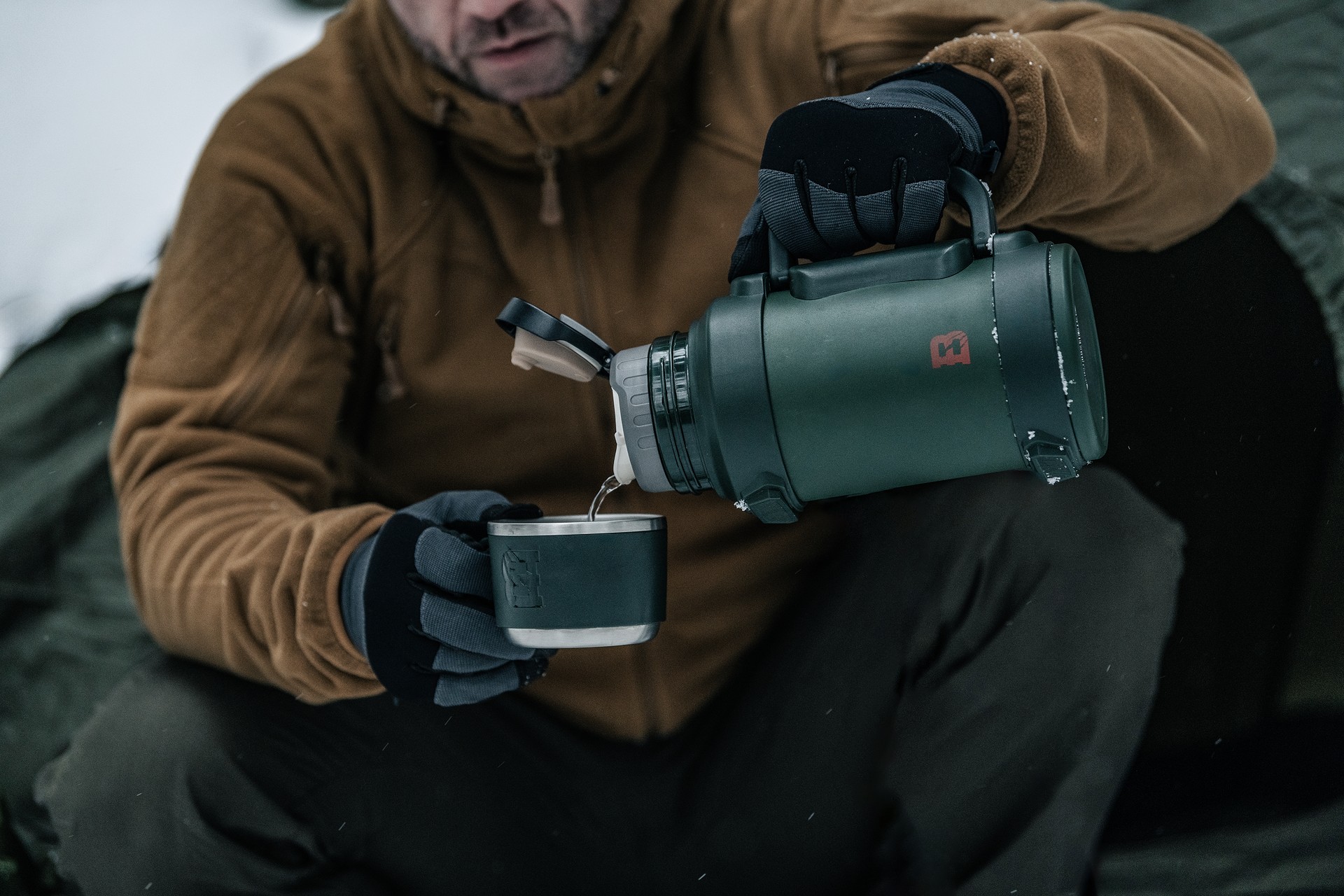 Termos Badger Outdoor Big Boy 1,3 l - Olive