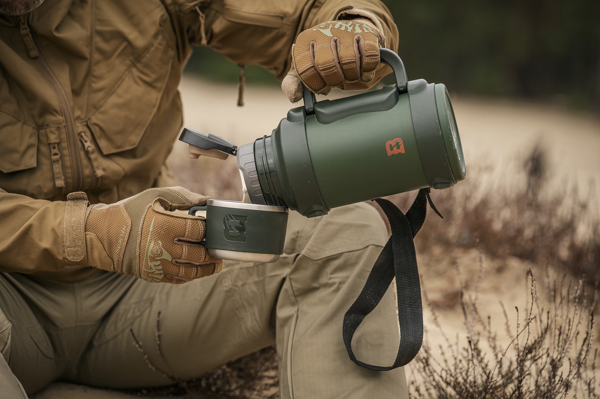 Termos Badger Outdoor Big Boy 1,3 l - Olive